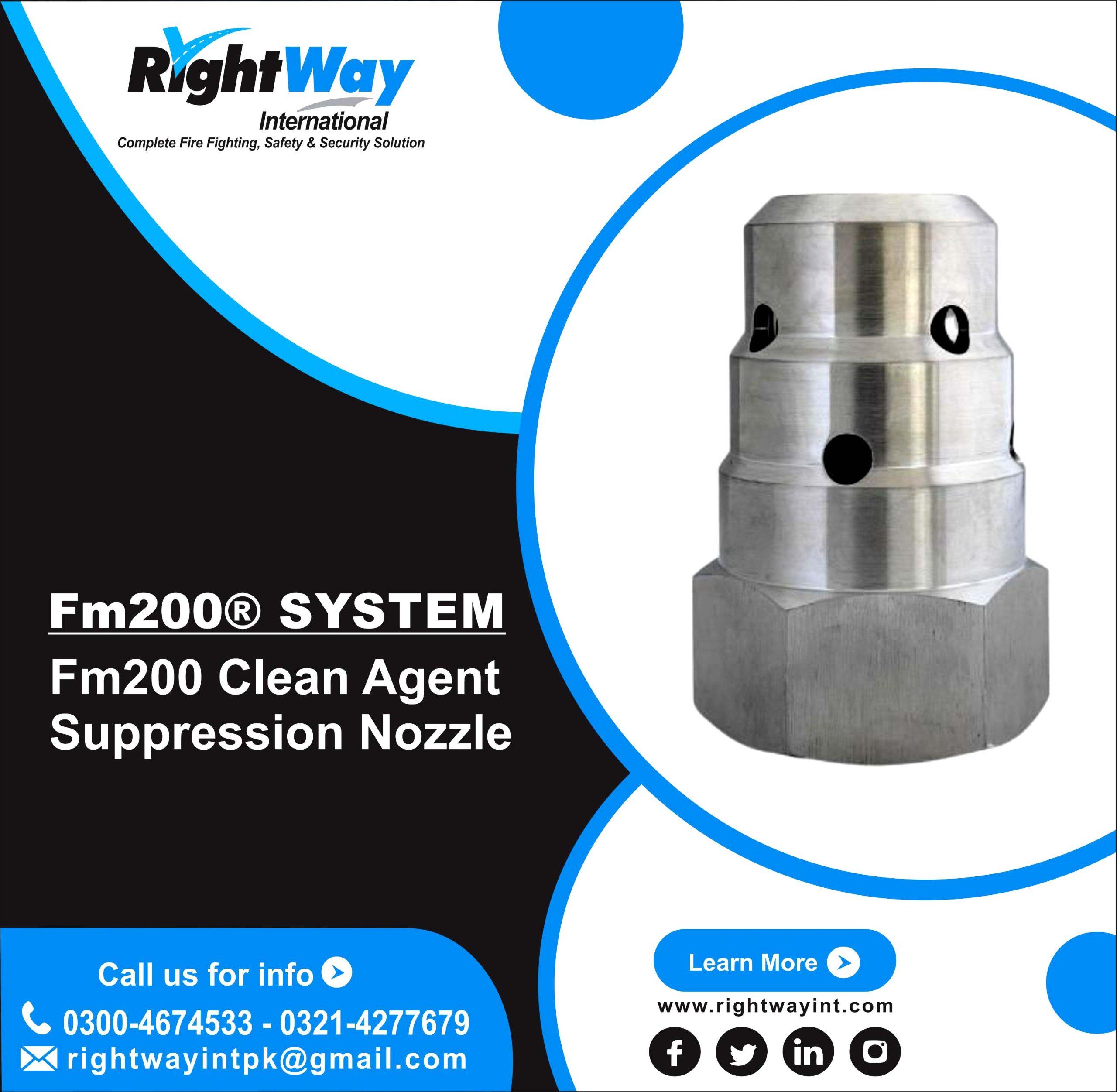 FM200 Clean Agent Suppression Nozzle