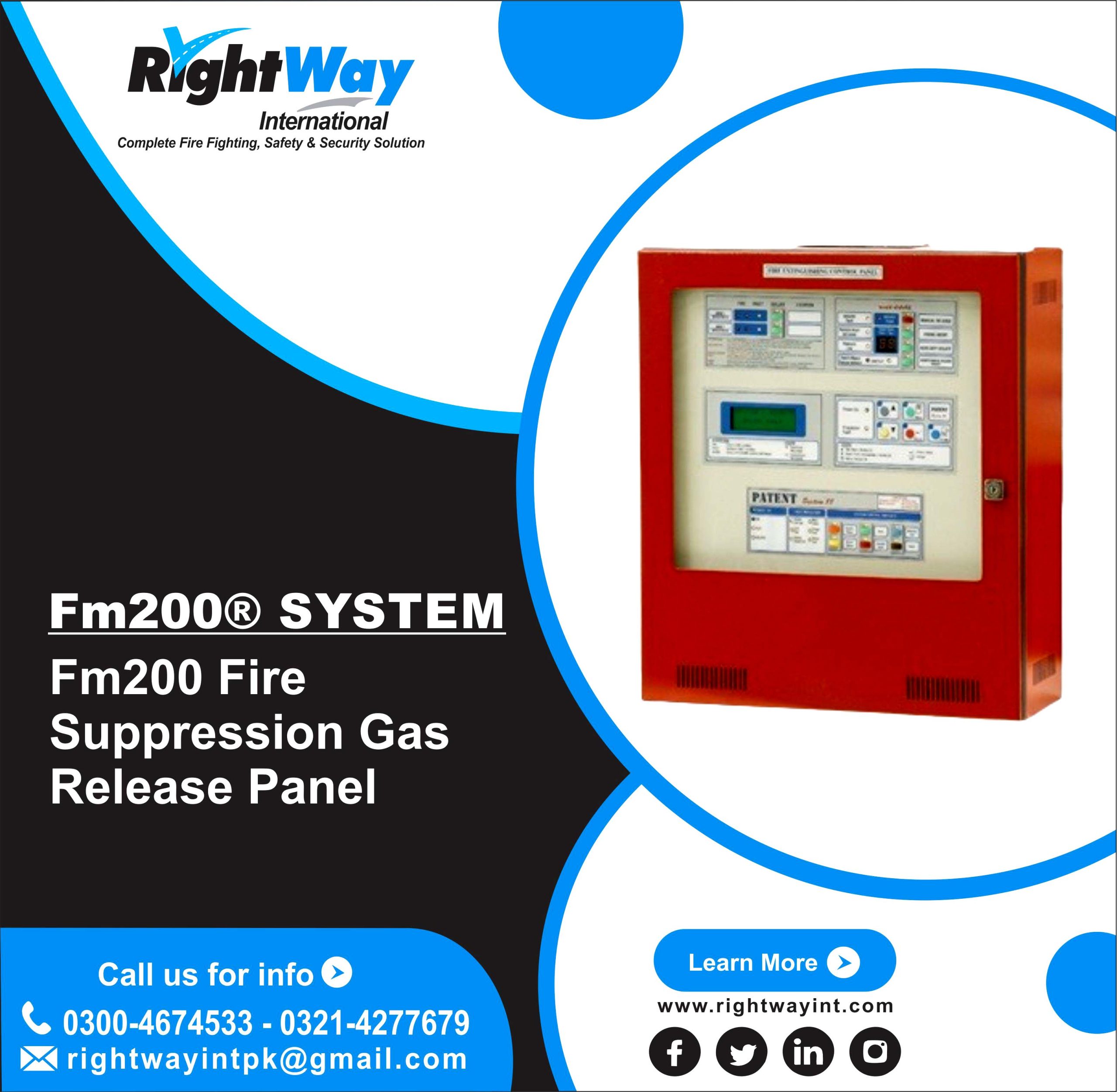 FM200 Fire Suppression Gas Release Panel