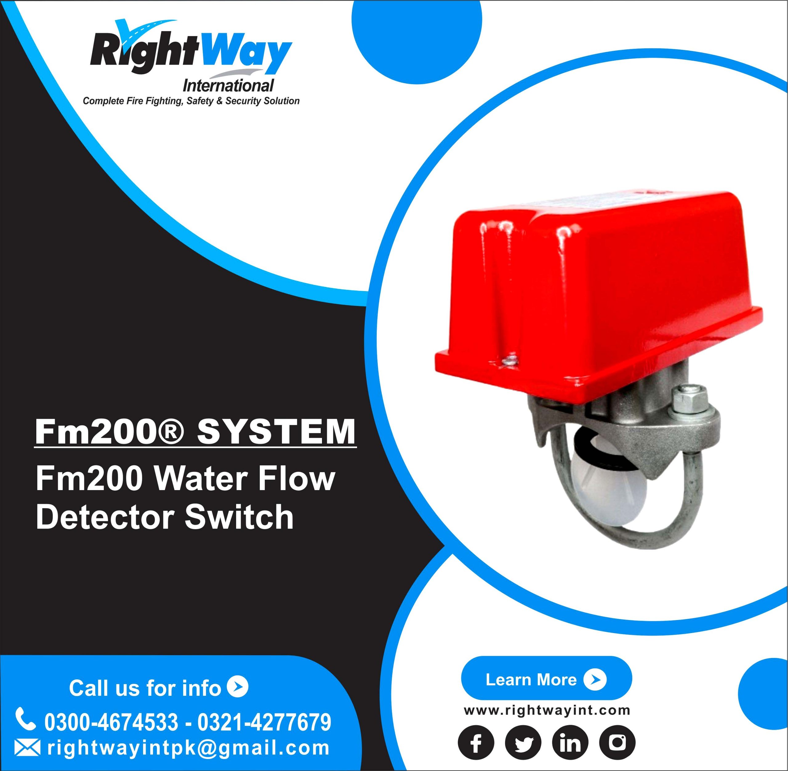 FM200 Water Flow Detector Switch
