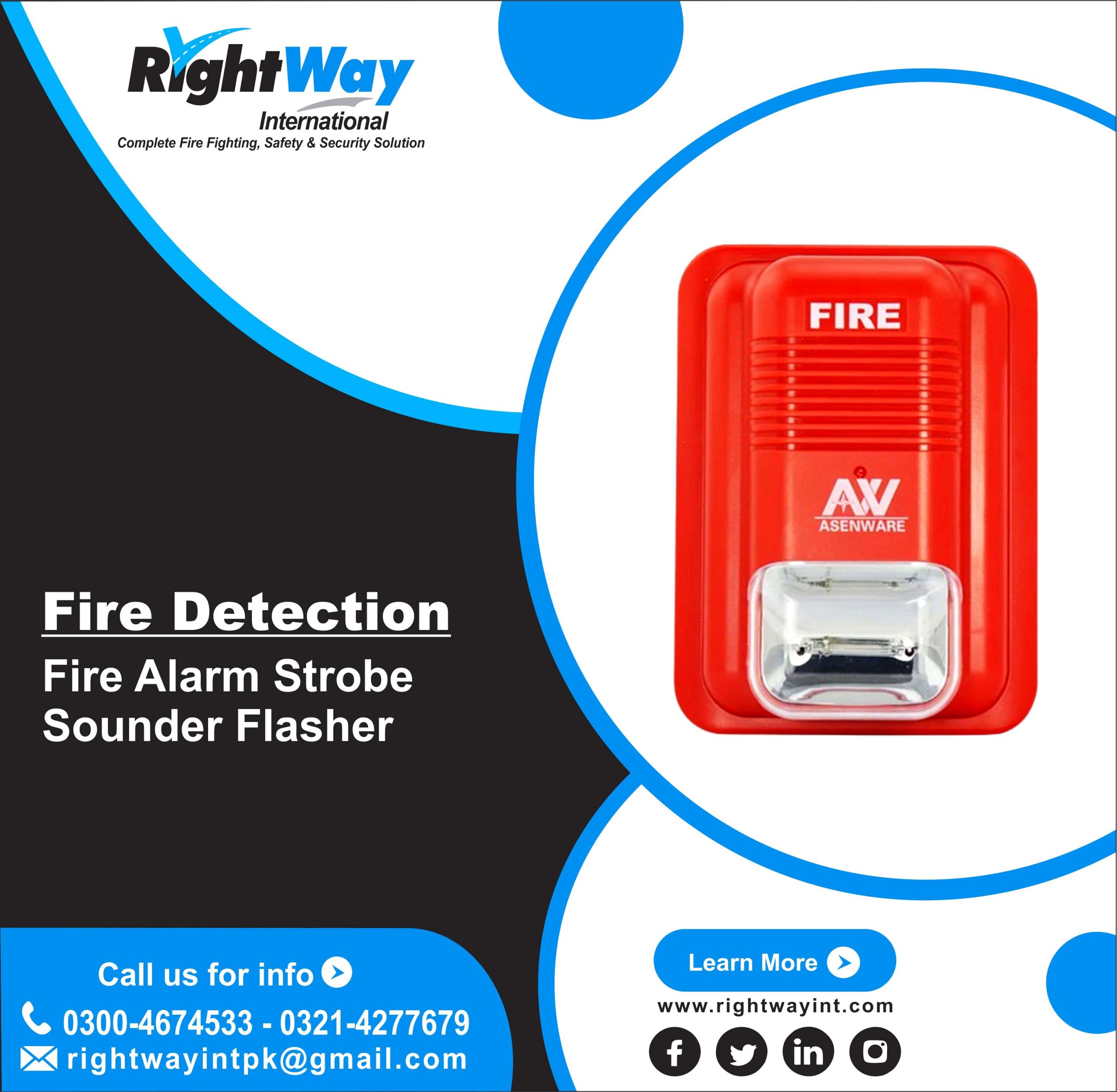 Fire Alarm Strobe Sounder Flasher