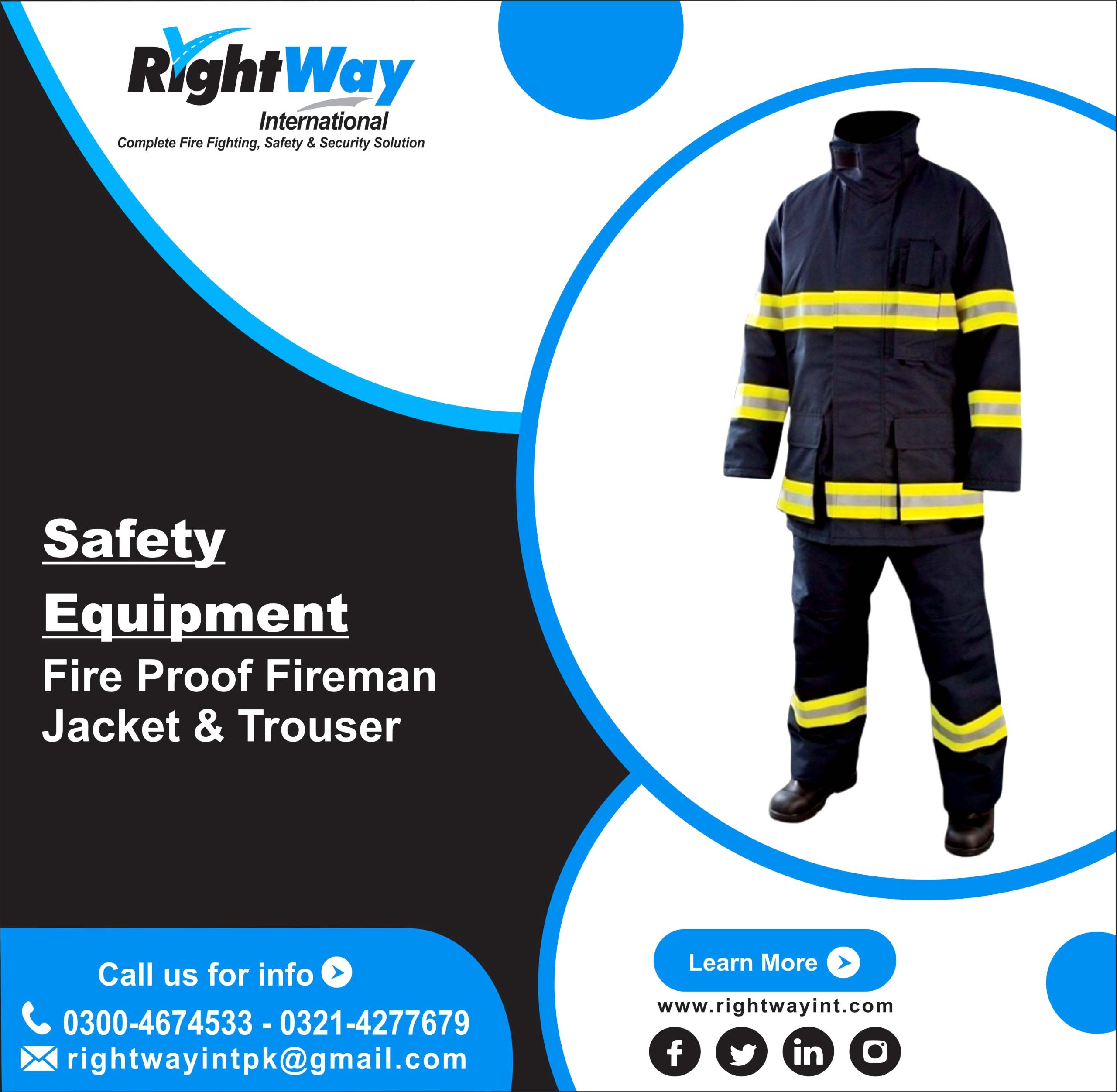 Fire Proof Fireman Jacket & Trouser