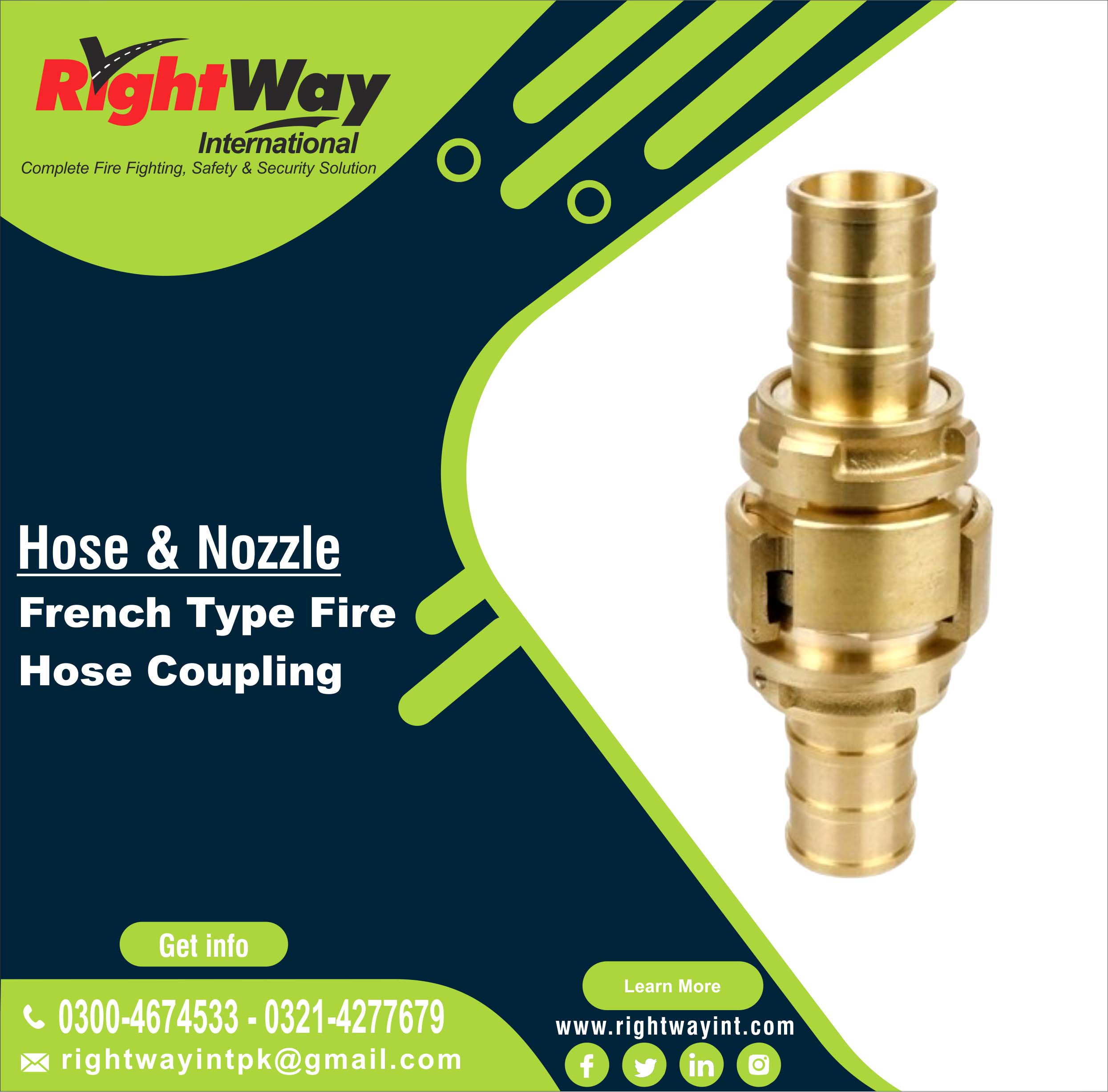 French Type Fire Hose Coupling