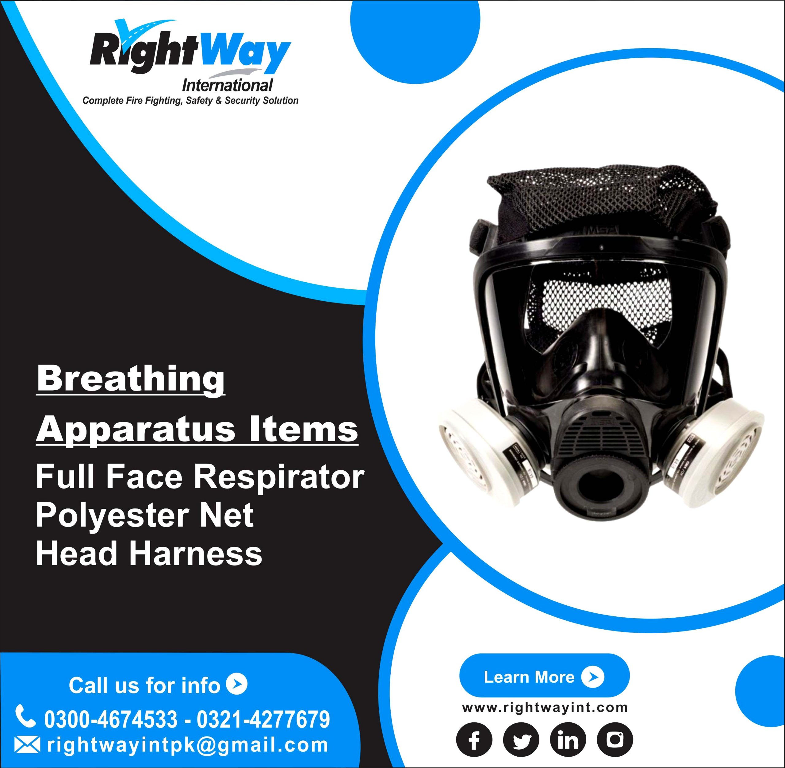 Full Face Respirator Polyester Net Head Harness