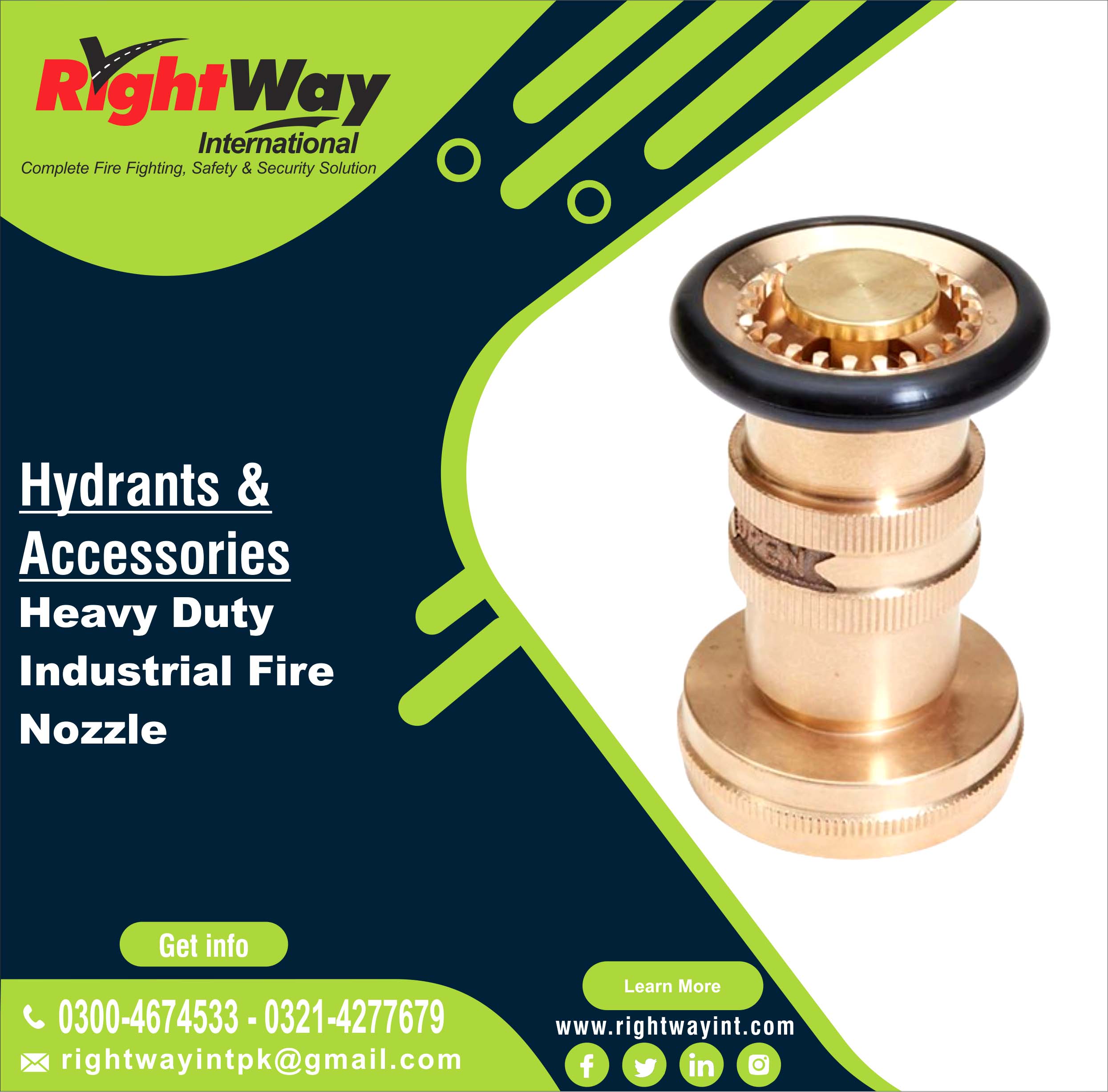 Heavy Duty Industrial Fire Nozzle