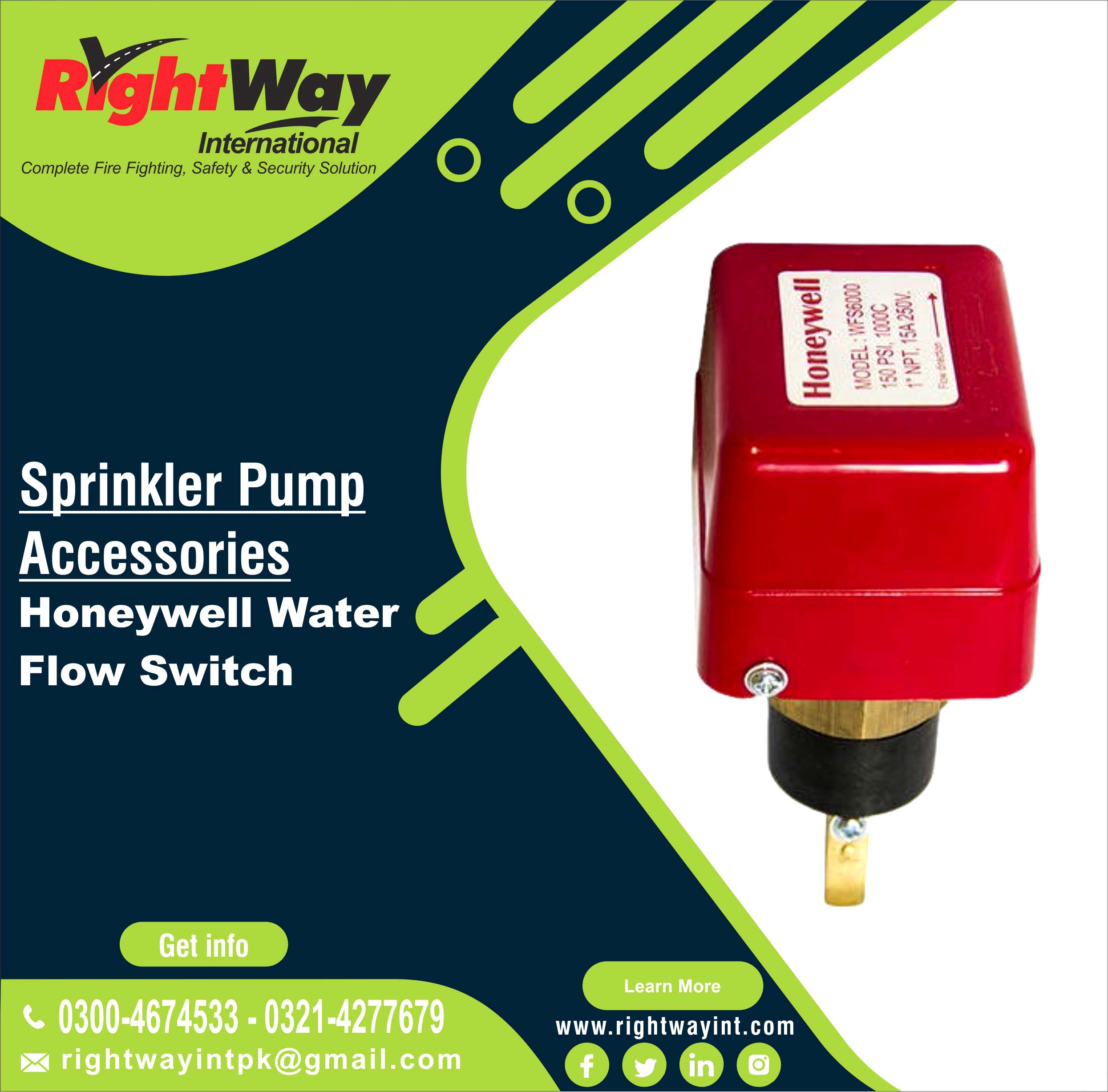 Honeywell Water Flow Switch