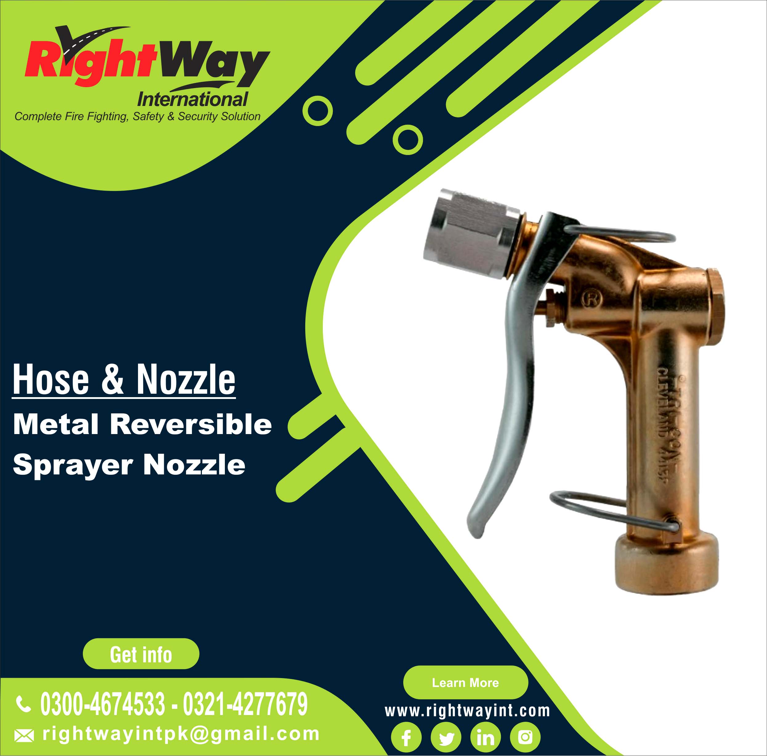 Metal Reversible Sprayer Nozzle