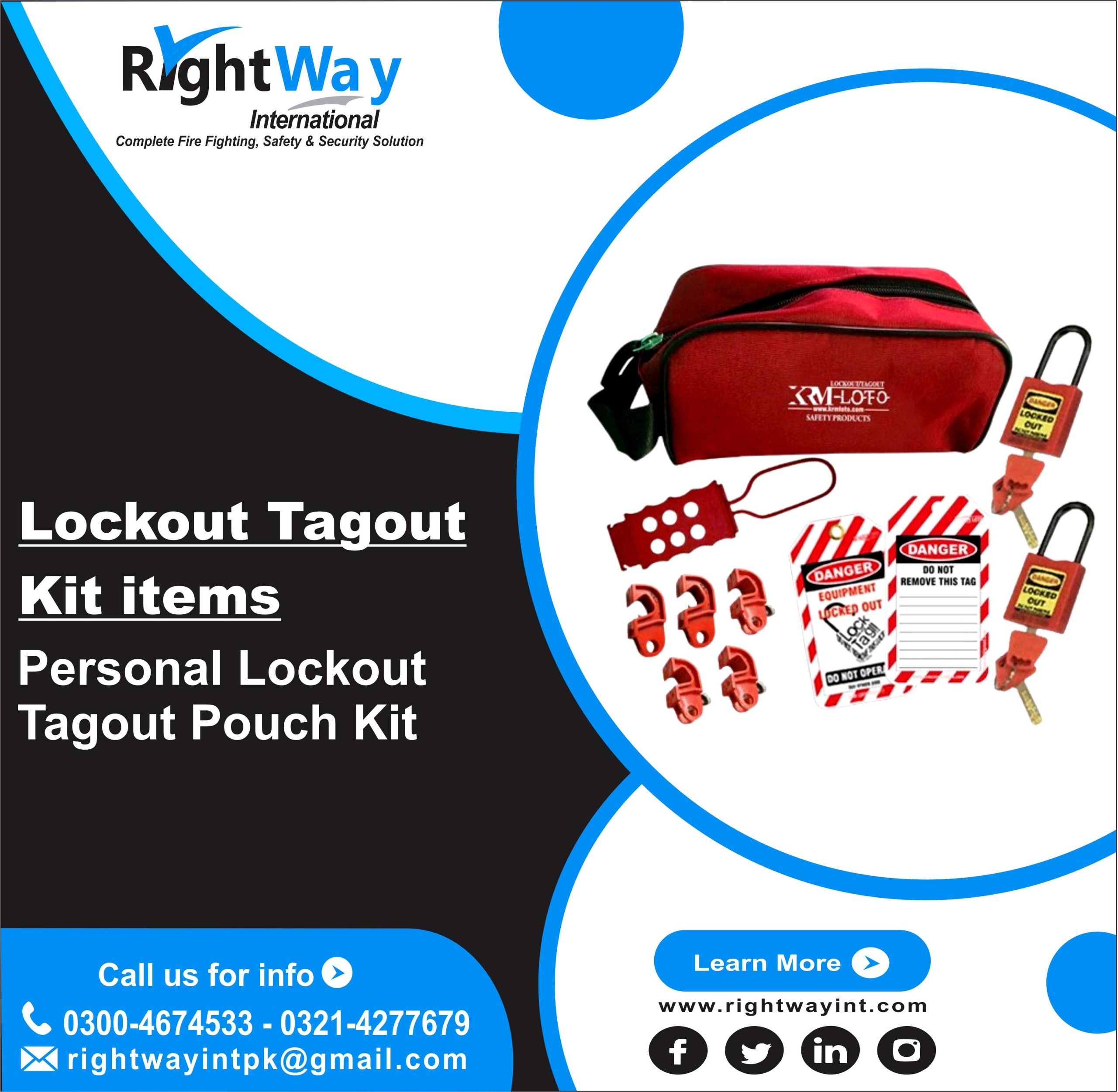 Personal Lockout Tagout Pouch Kit
