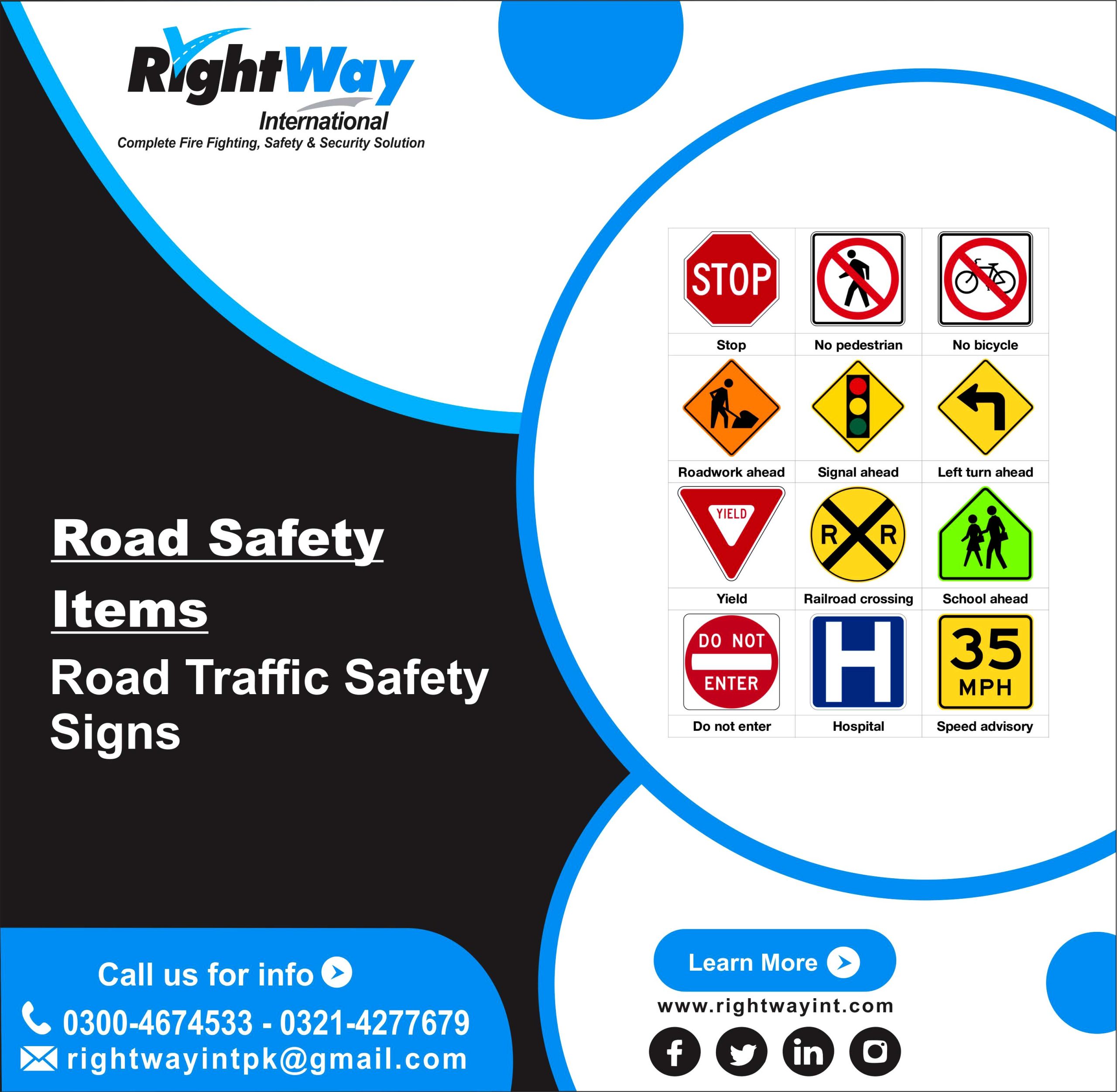 Road Traffic Safety Signs