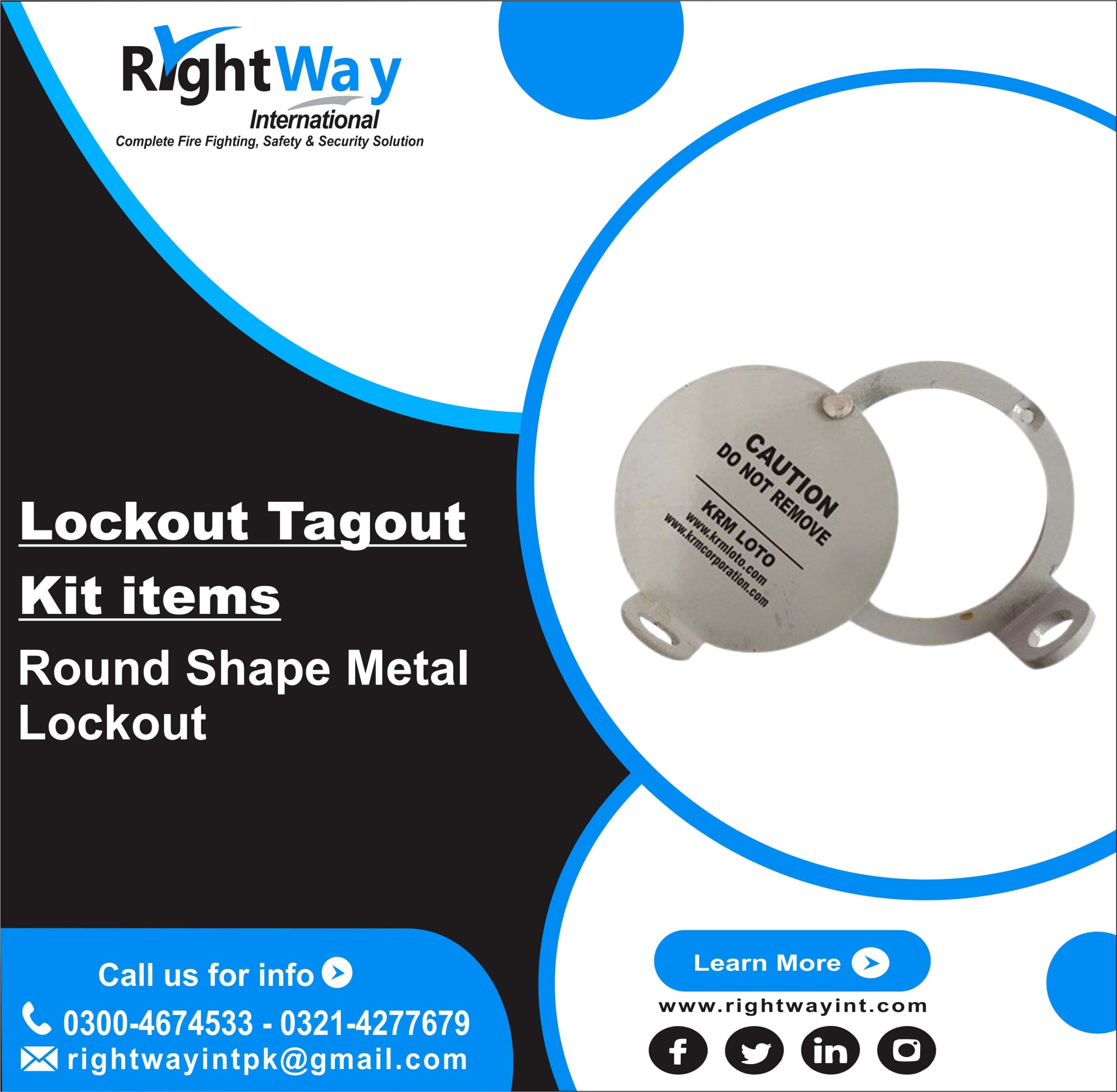 Round Shape Metal Lockout