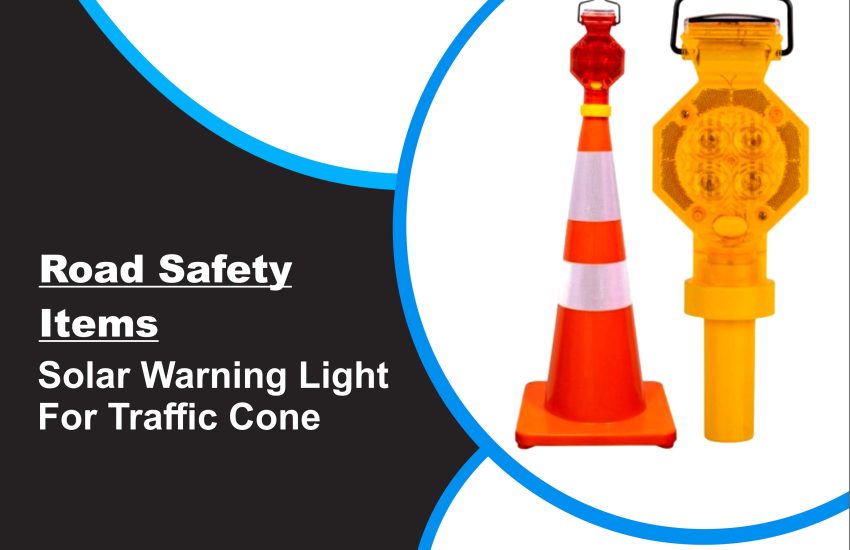 Solar Warning Light For Traffic Cone