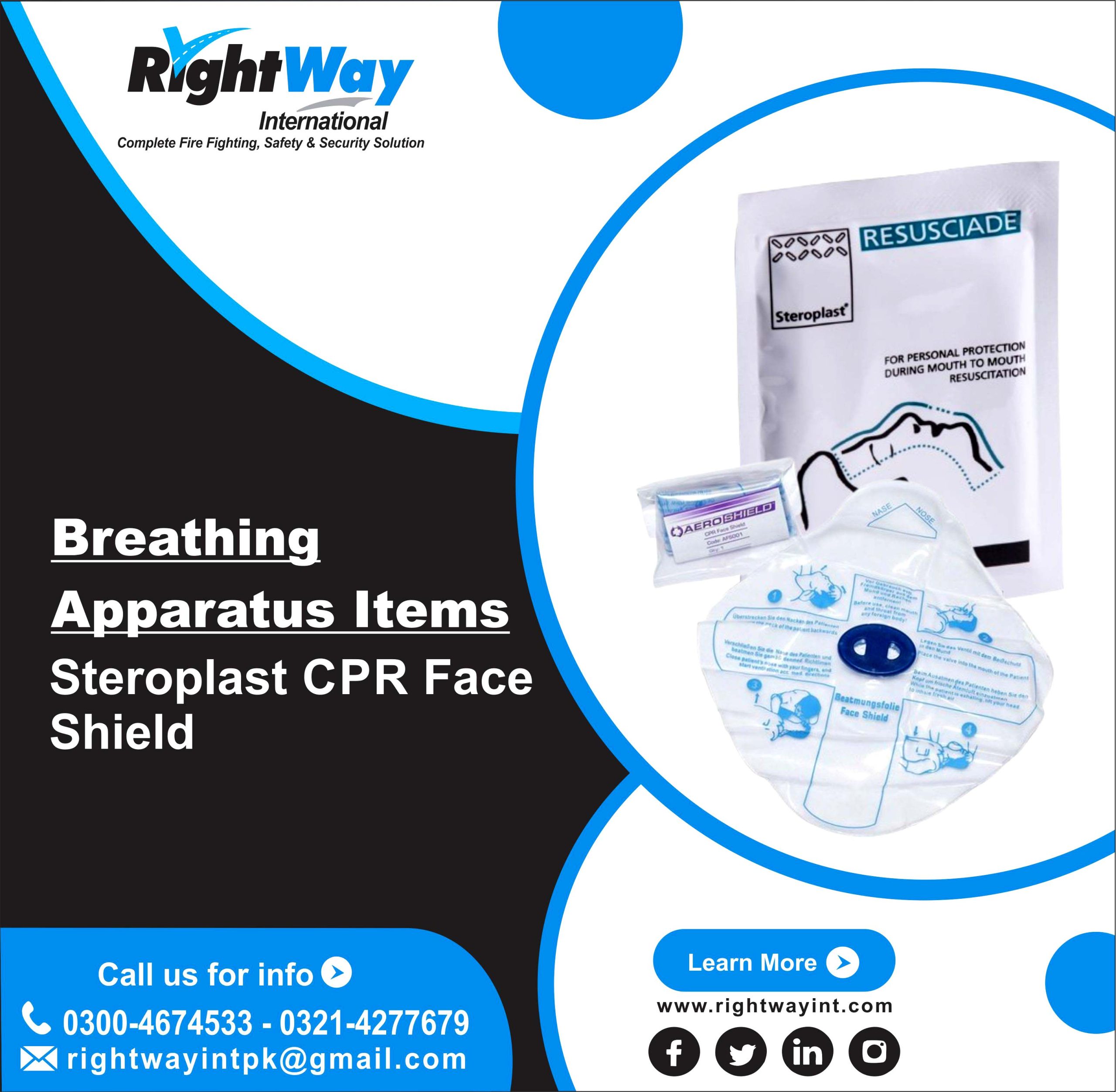 Steroplast CPR Face Shield
