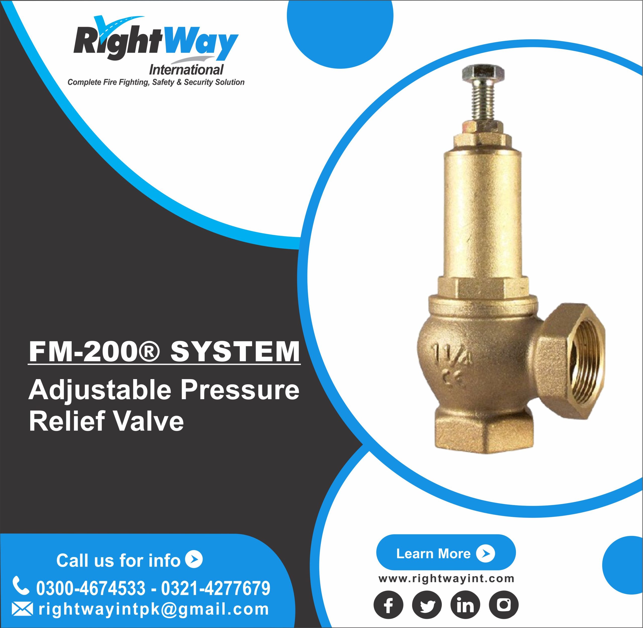Adjustable Pressure Relief Valve