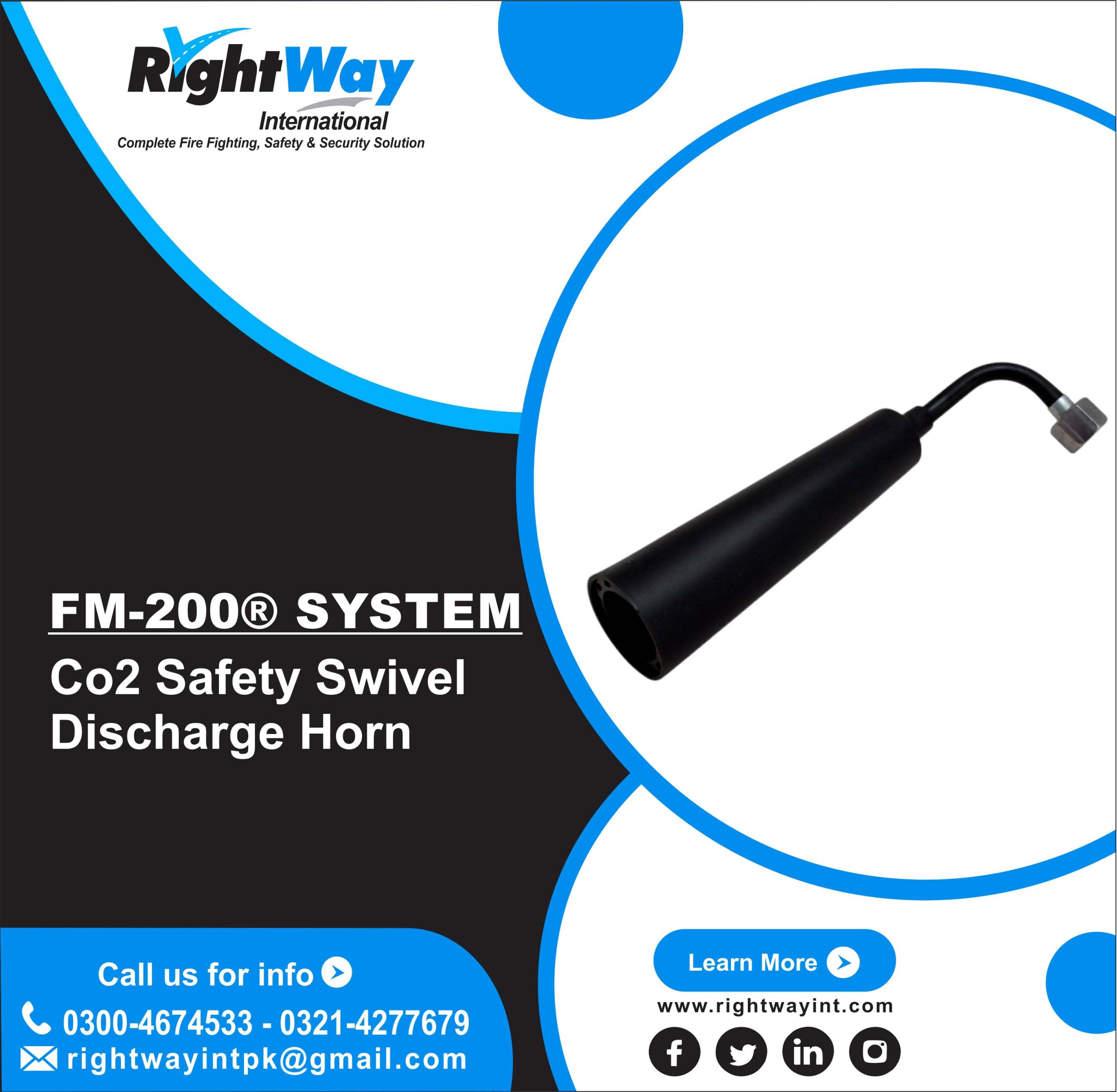 CO2 Safety Swivel Discharge Horn