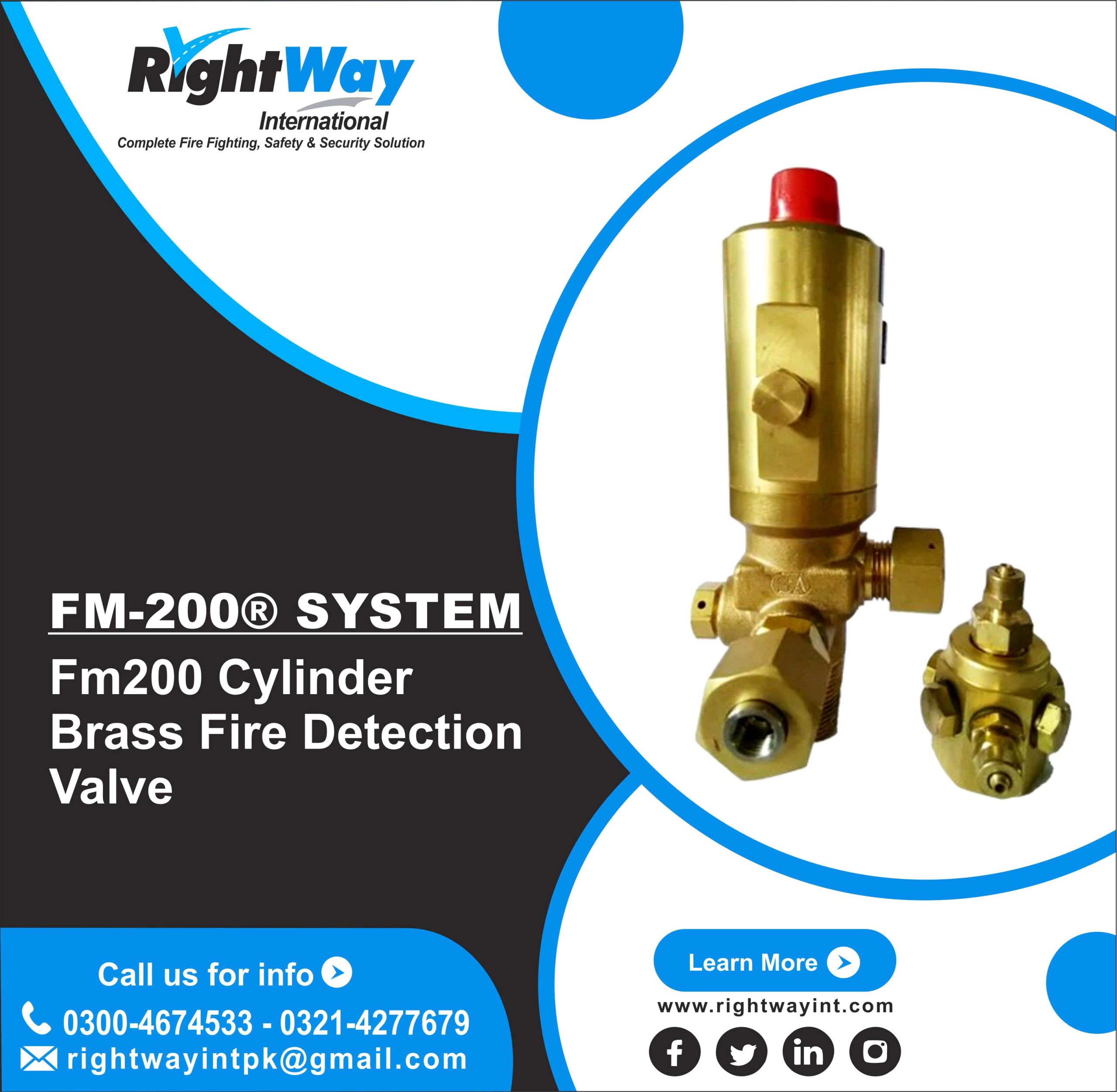 FM200 Cylinder Brass Fire Detection Valve