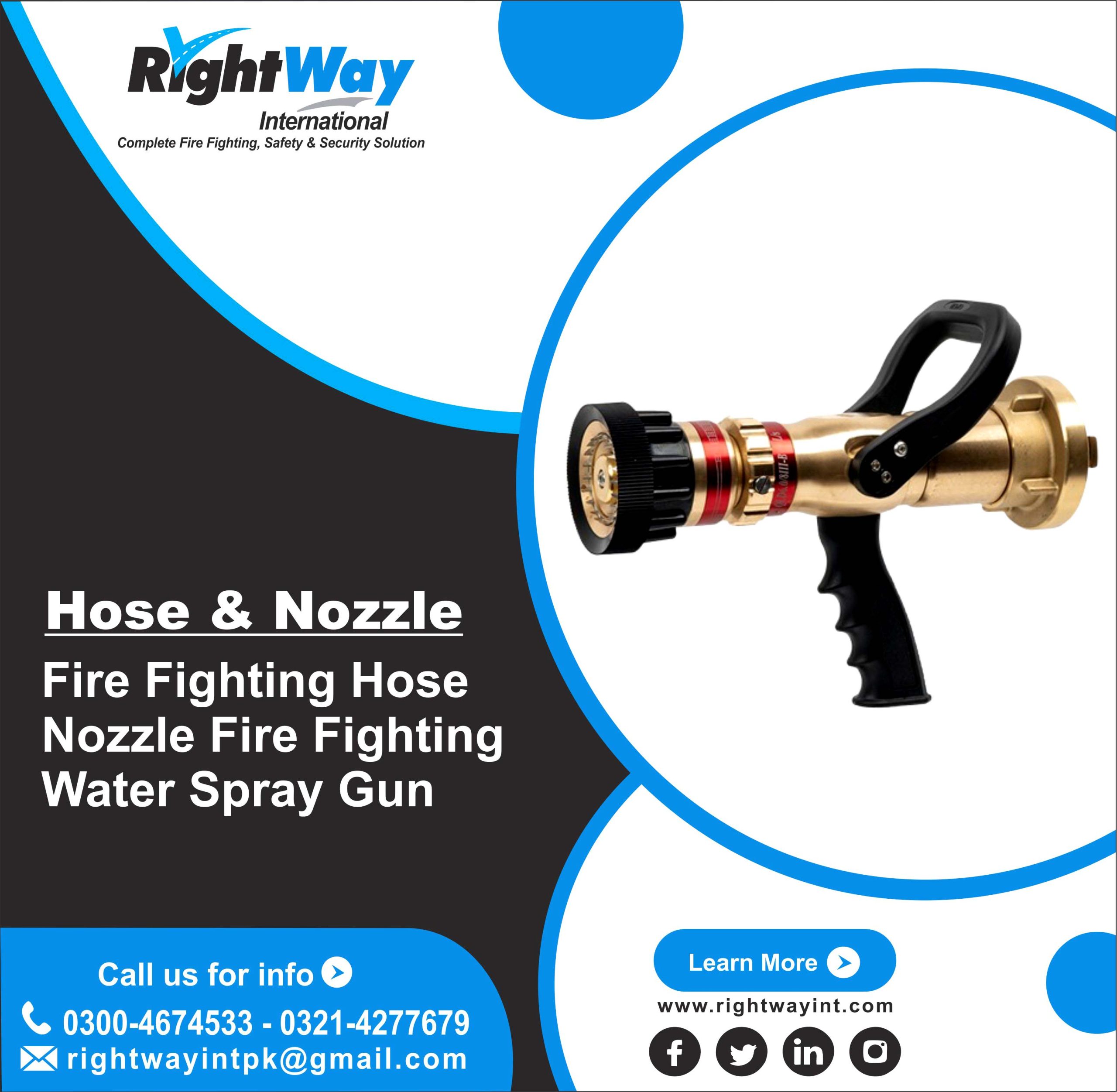 Fire Fighting Hose Nozzle Fire Fighting Water Spray Gun