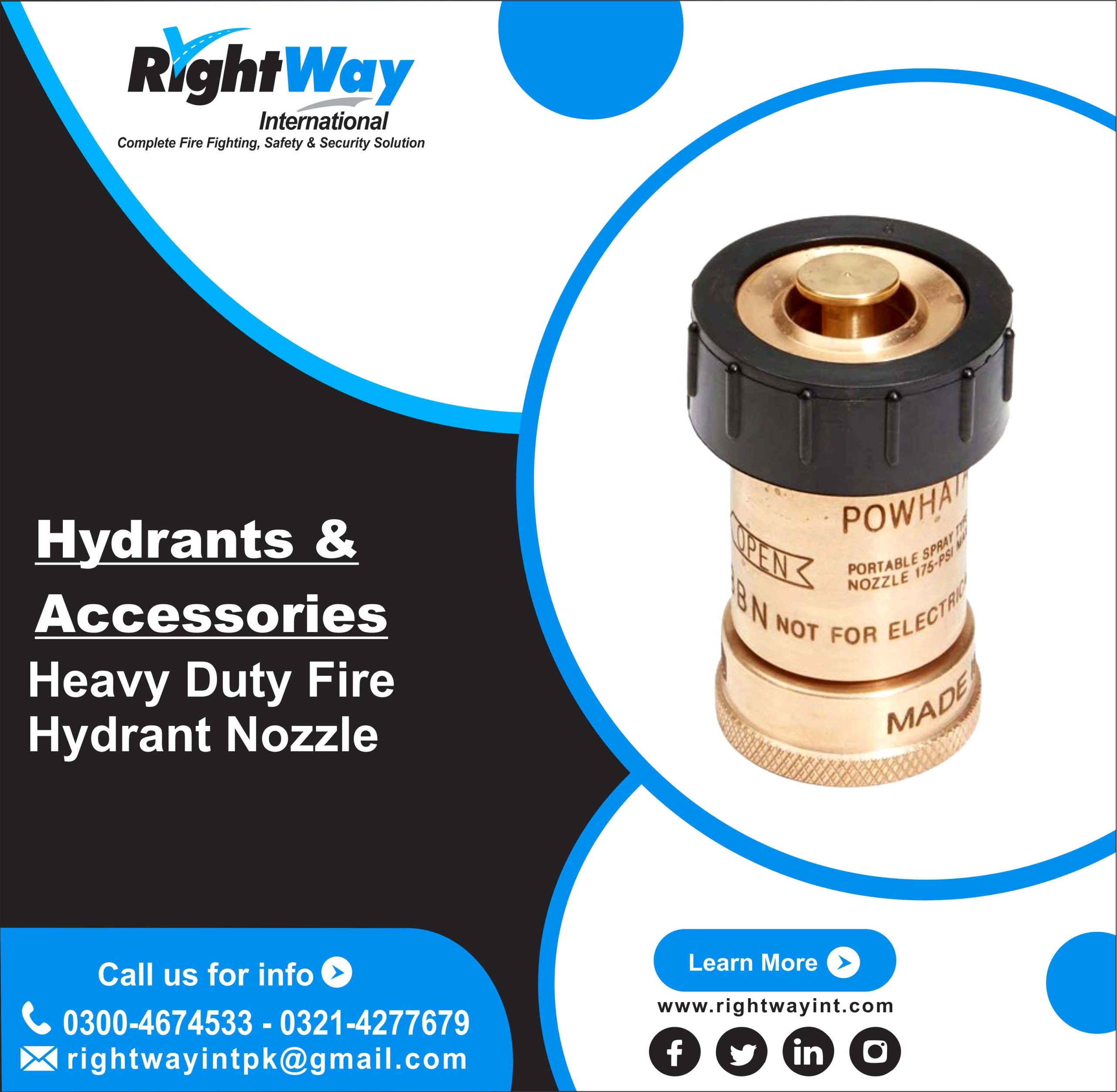 Heavy Duty Fire Hydrant Nozzle