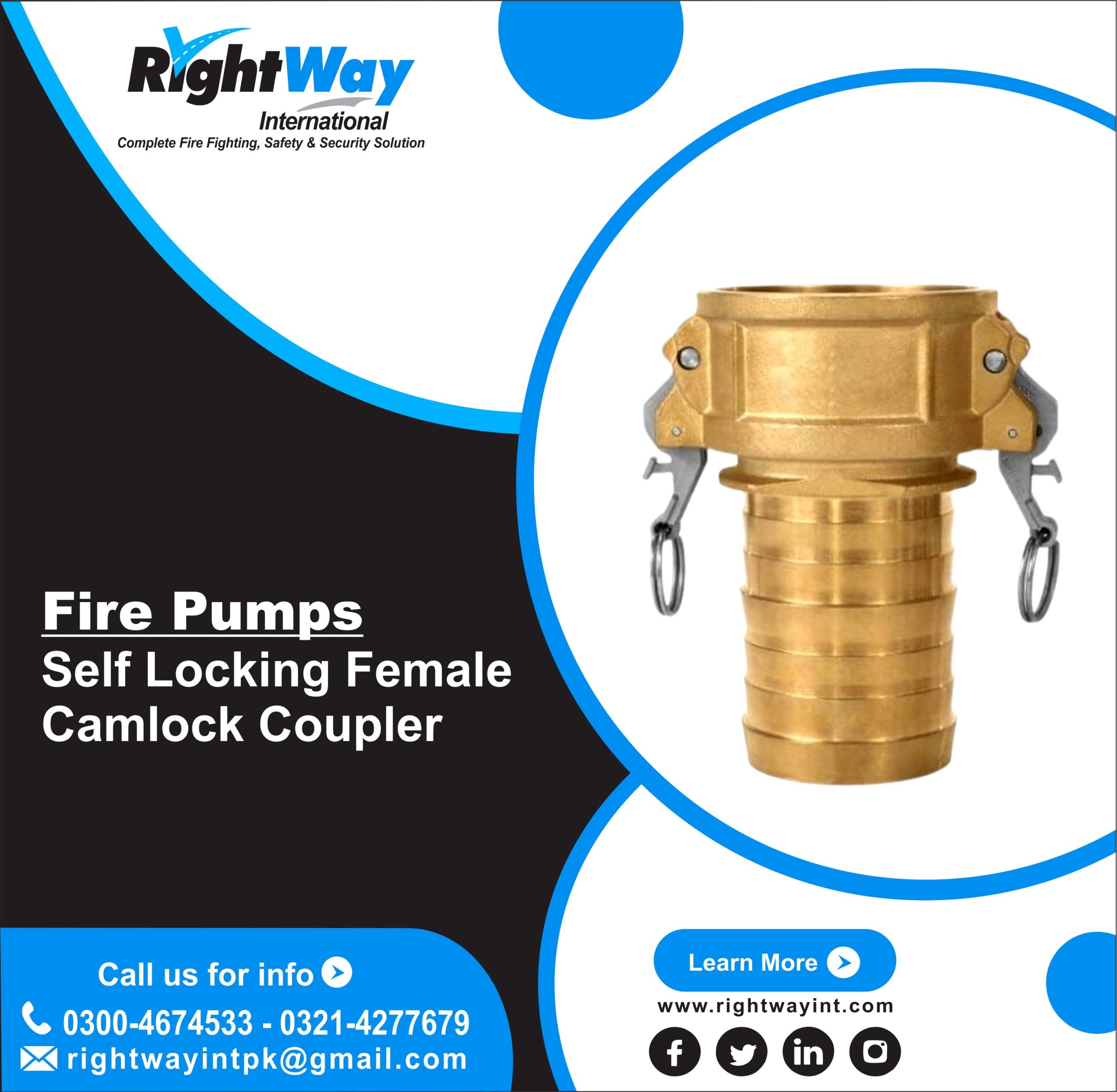 Self Locking Female Camlock Coupler