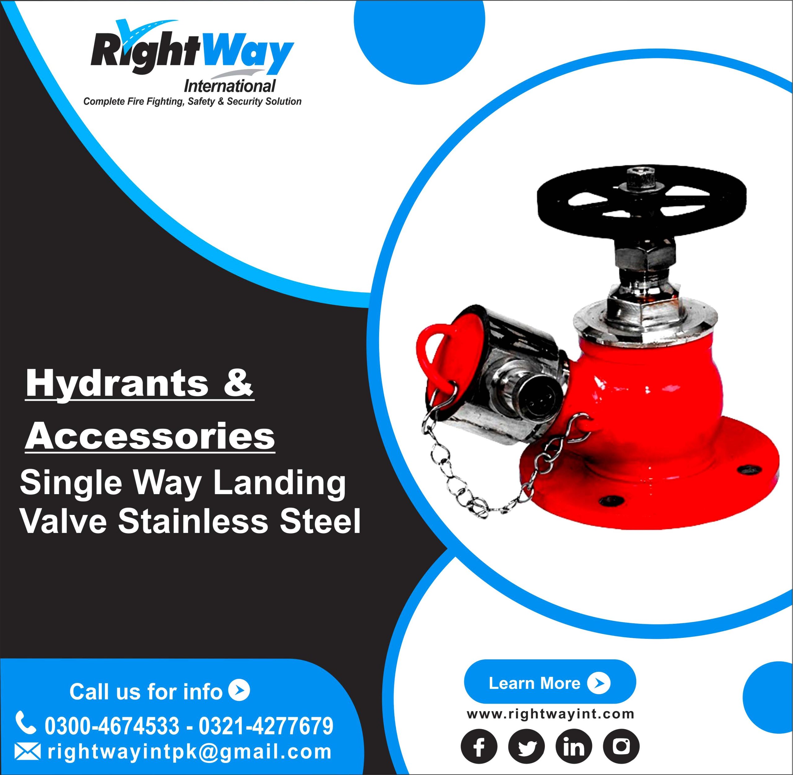 Single Way Landing Valve Stainless Steel