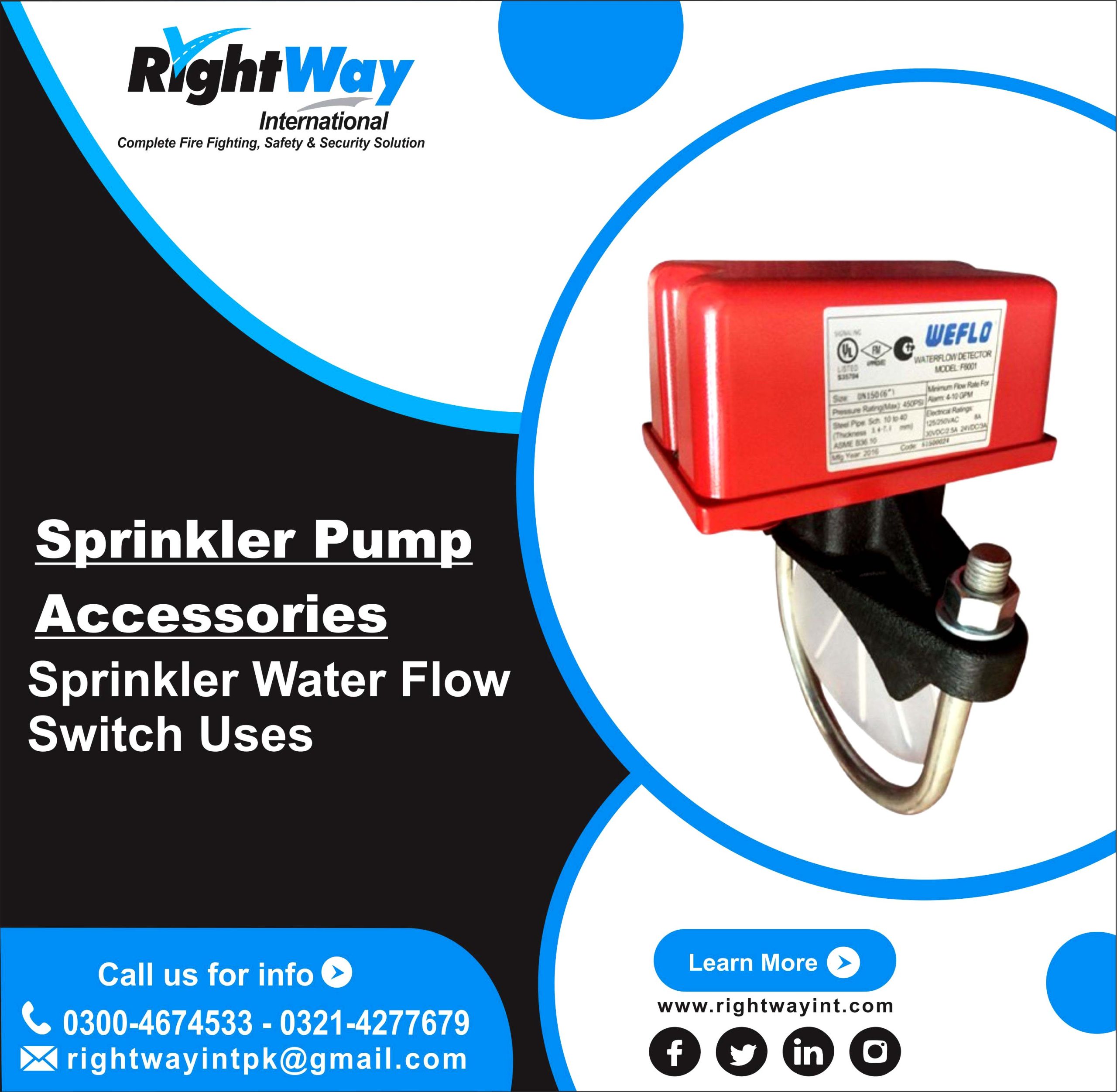 Sprinkler Water Flow Switch Uses