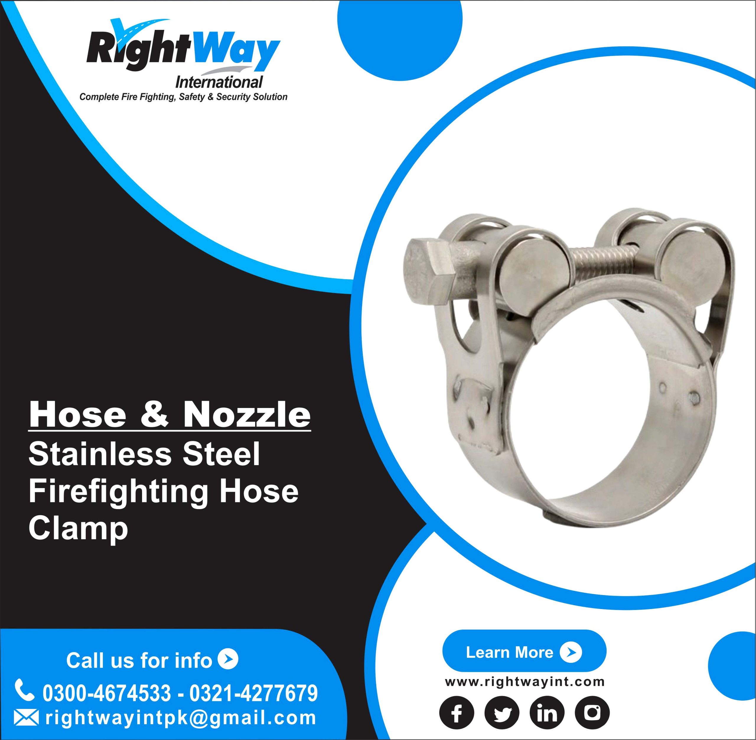 Stainless Steel Firefighting Hose Clamp