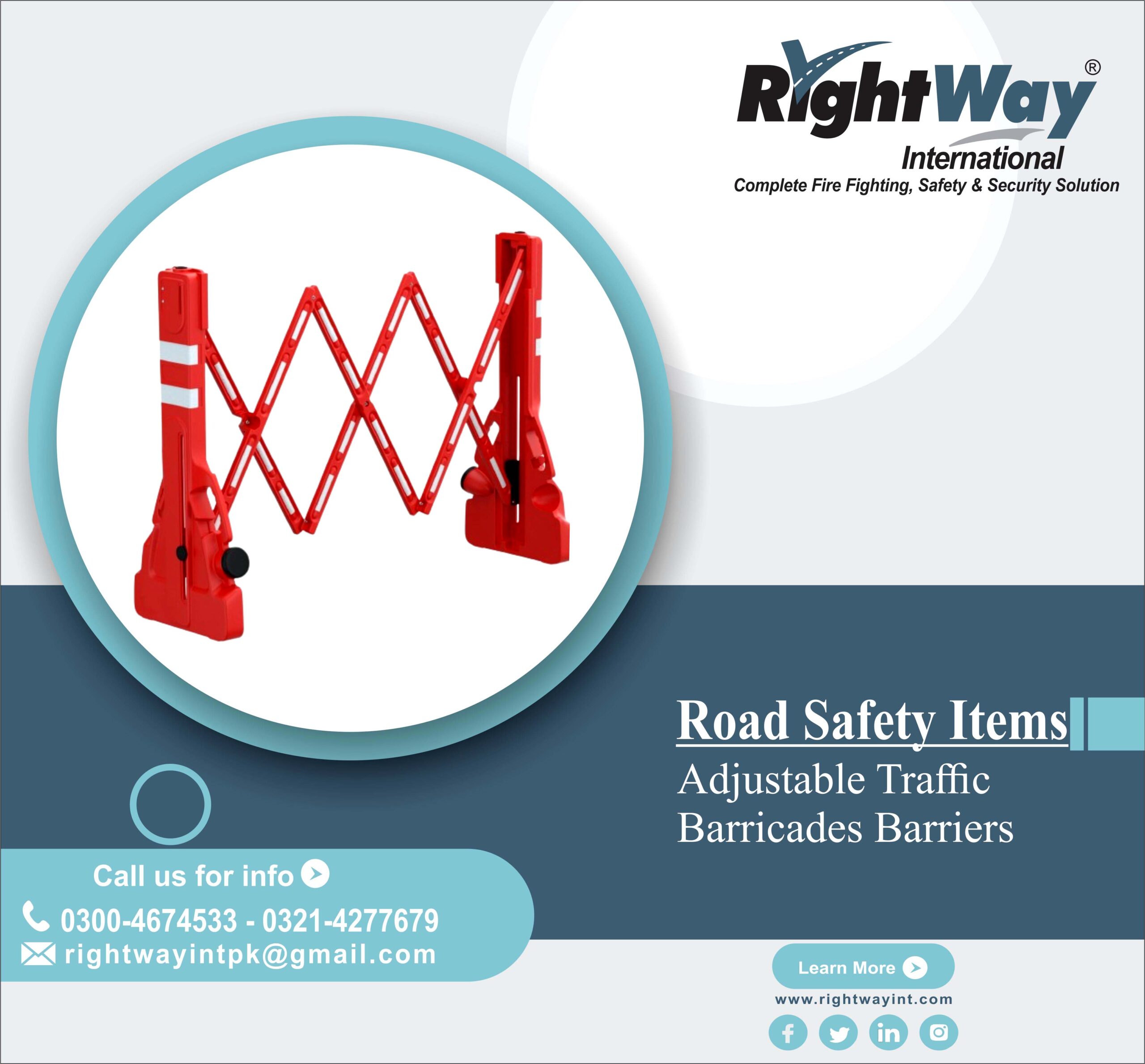 Adjustable Traffic Barricades Barriers