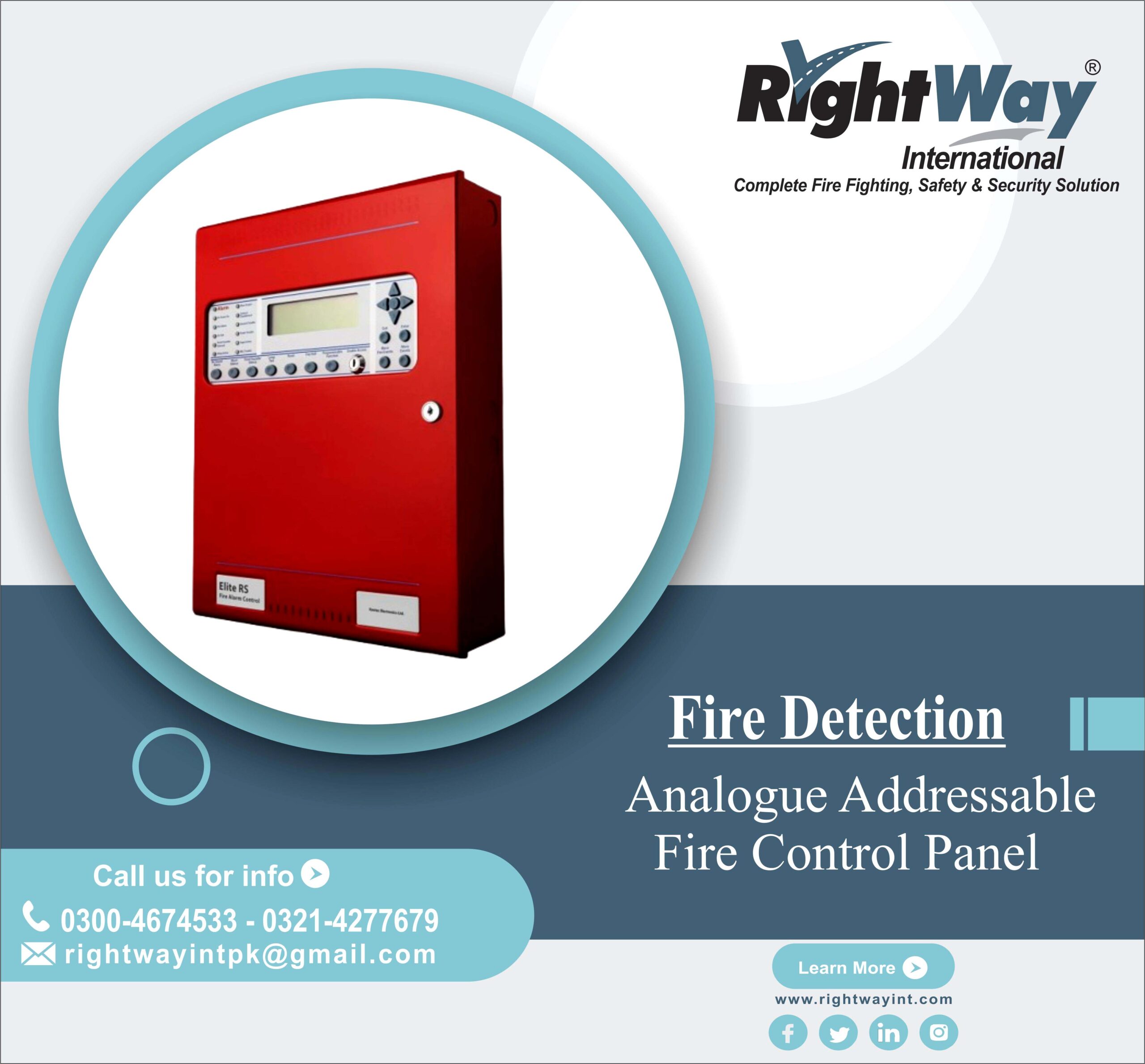 Analogue Addressable Fire Control Panel