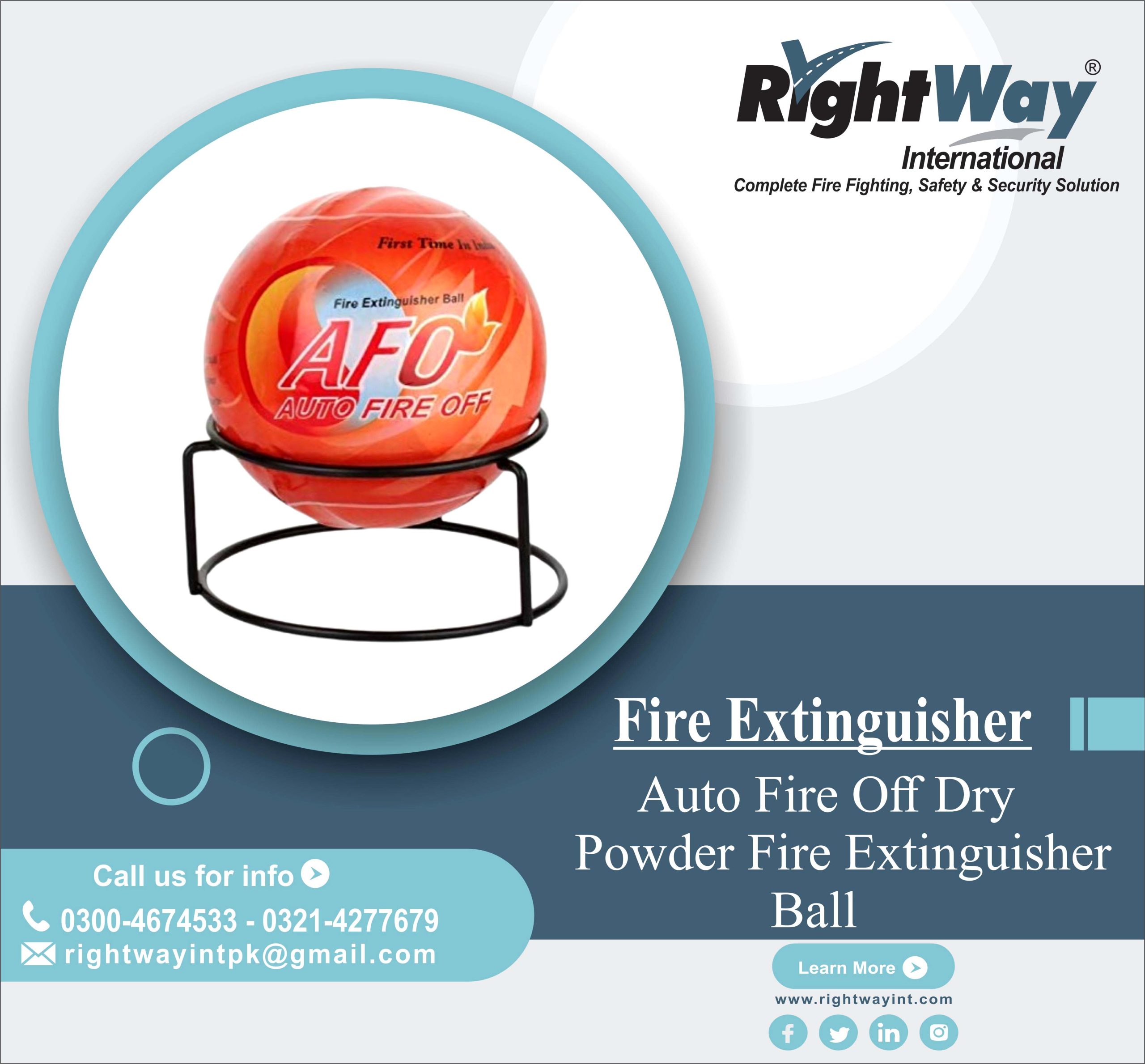 Auto Fire Off Dry Powder Fire Extinguisher Ball