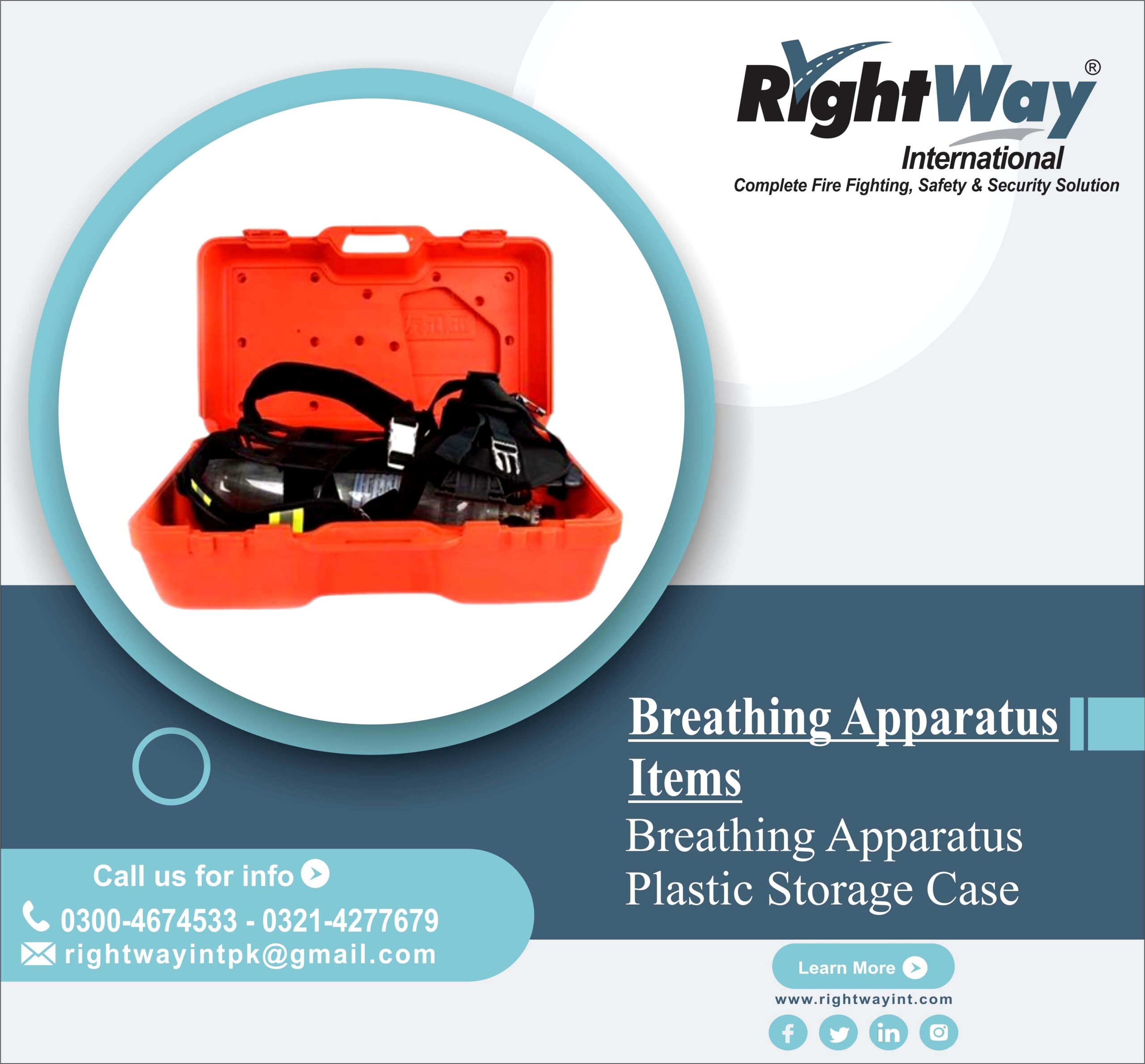 Breathing Apparatus Plastic Storage Case