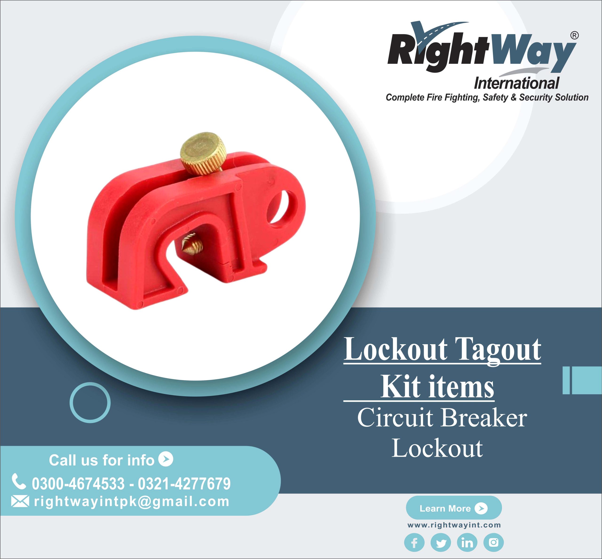 Circuit Breaker Lockout with Handle
