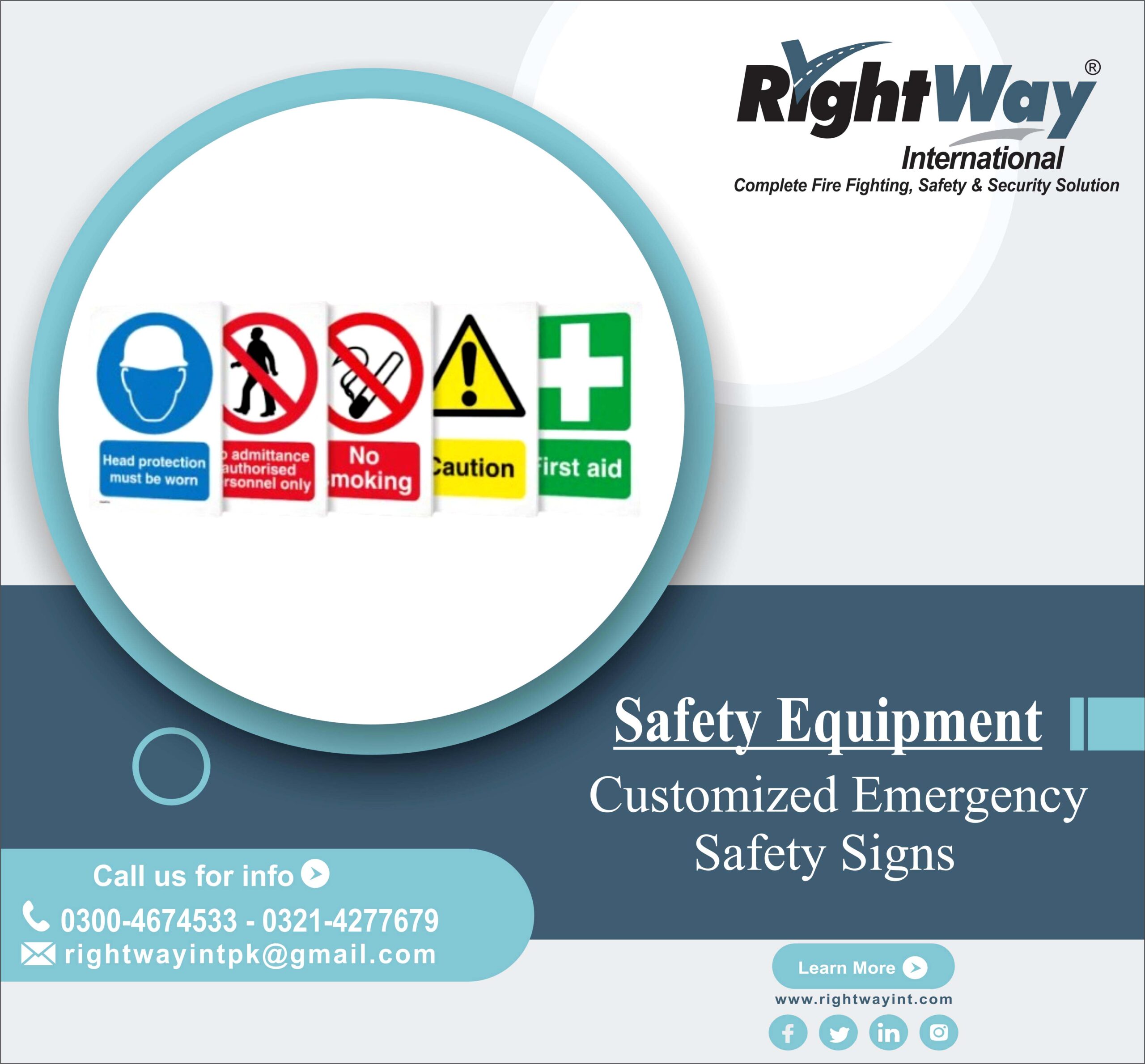 Customized Emergency Safety Signs