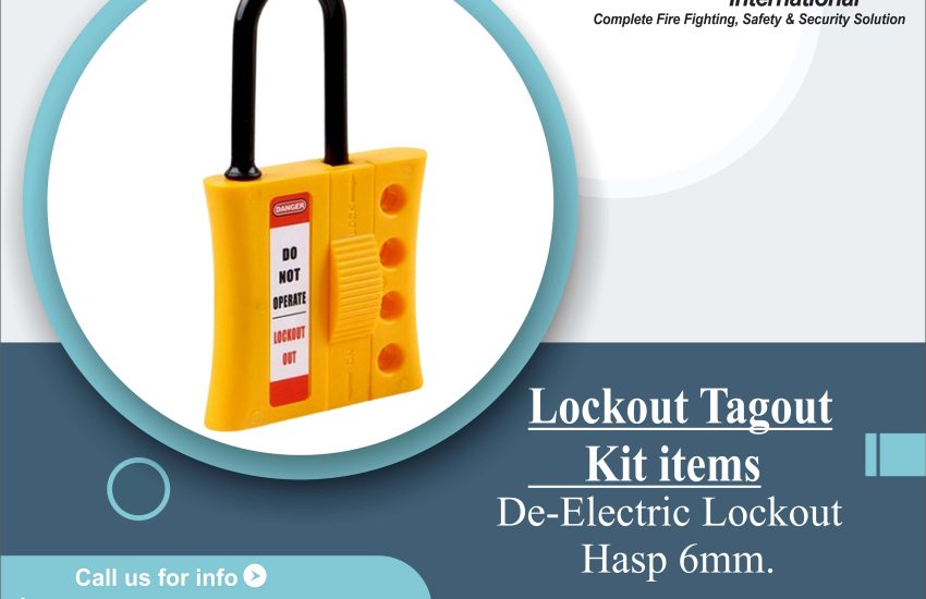 De-Electric Lockout Hasp 6mm.