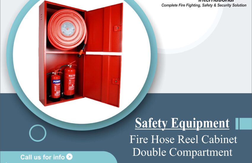 Fire Hose Reel Cabinet Double Compartment