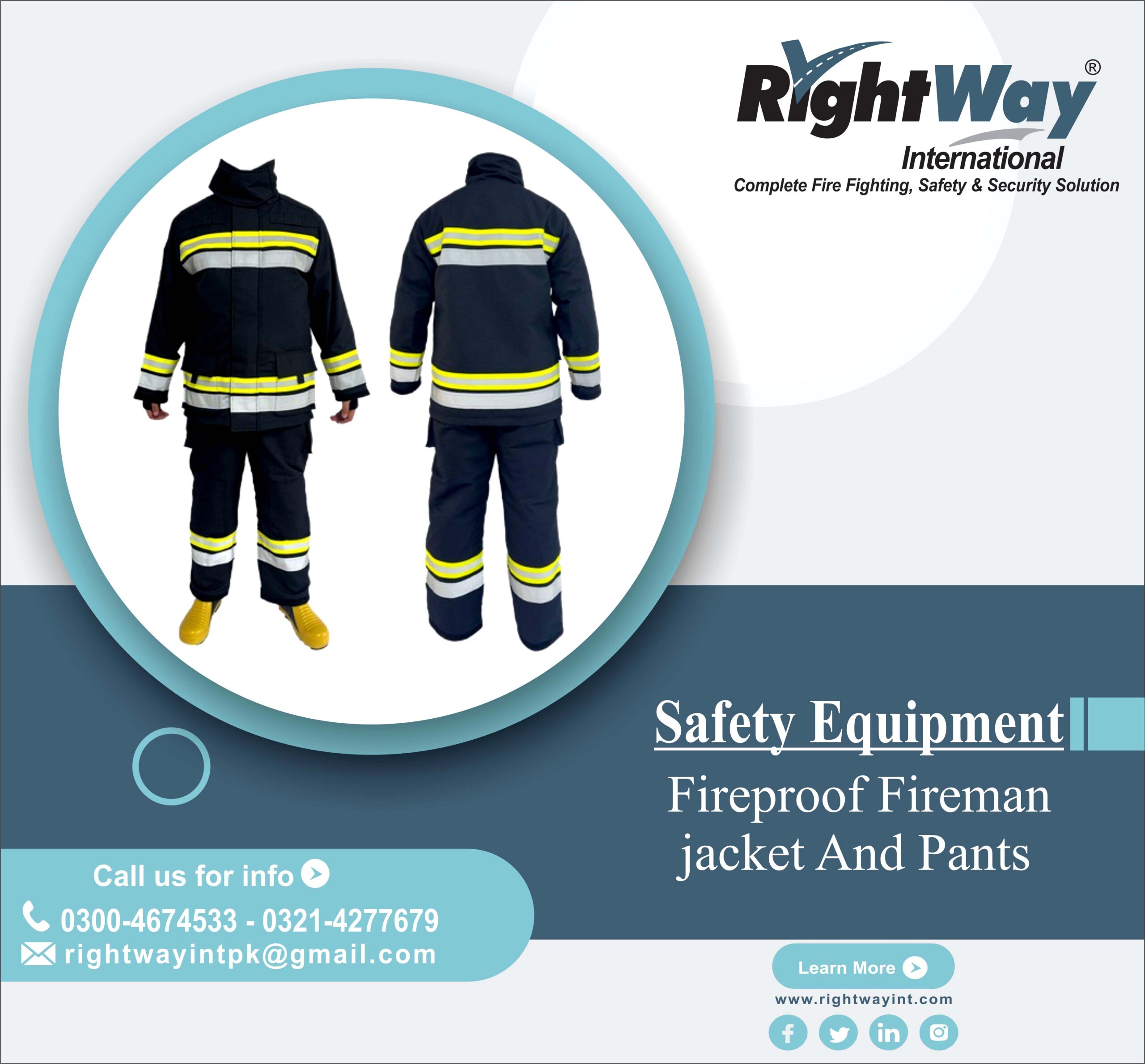 Fireproof Fireman jacket And Pants
