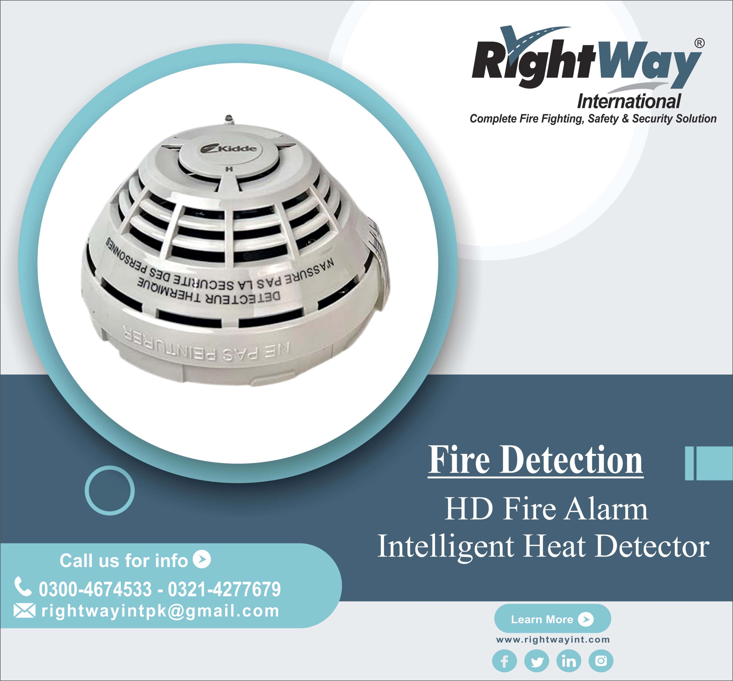 HD Fire Alarm Intelligent Heat Detector