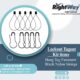 Hang Tag Fasteners Black Nylon Strings