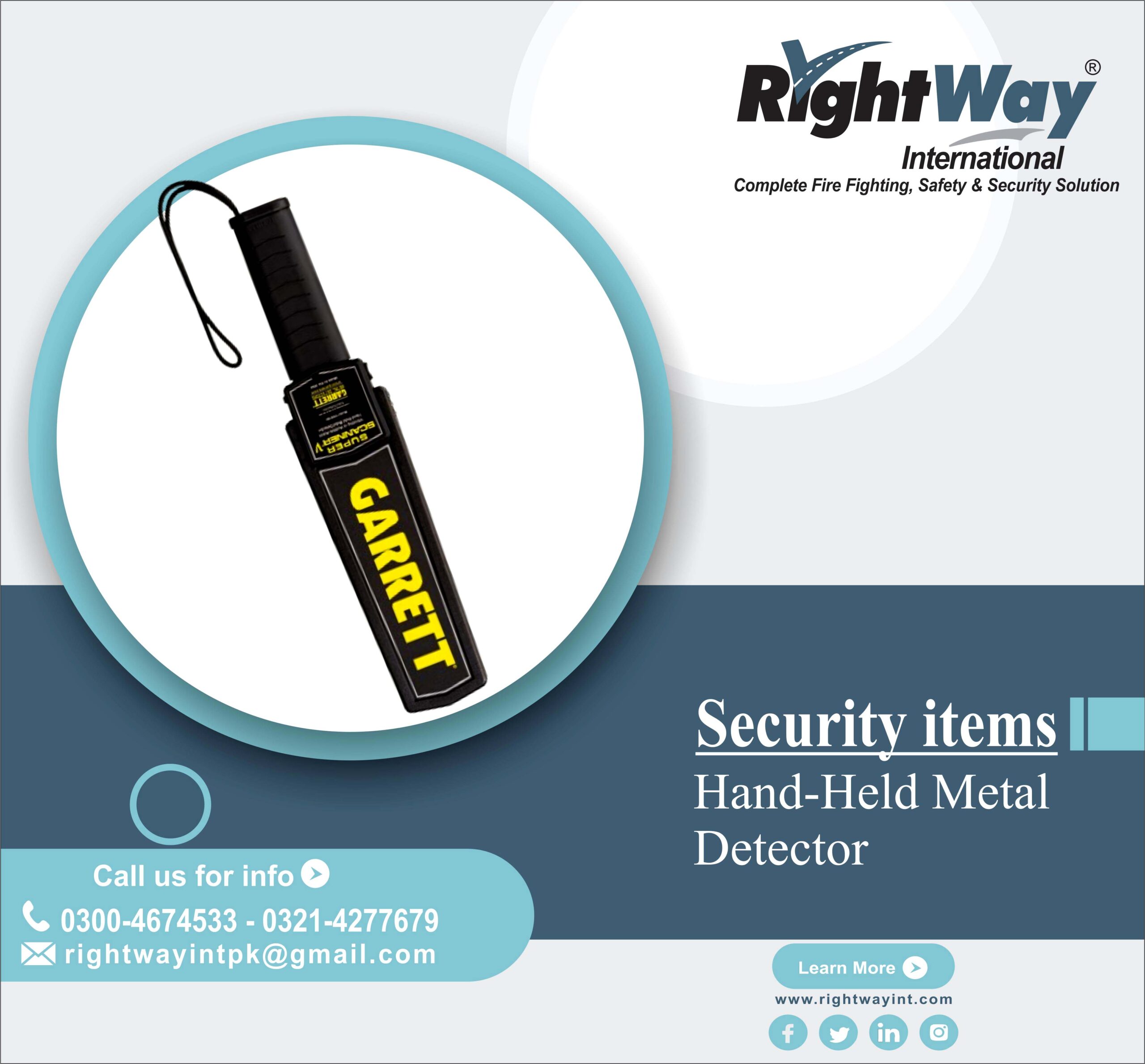 High-Quality Hand-Held Metal Detector