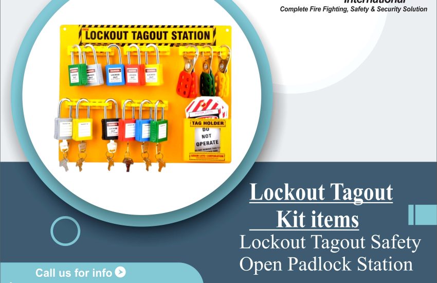 Lockout Tagout Safety Open Padlock Station