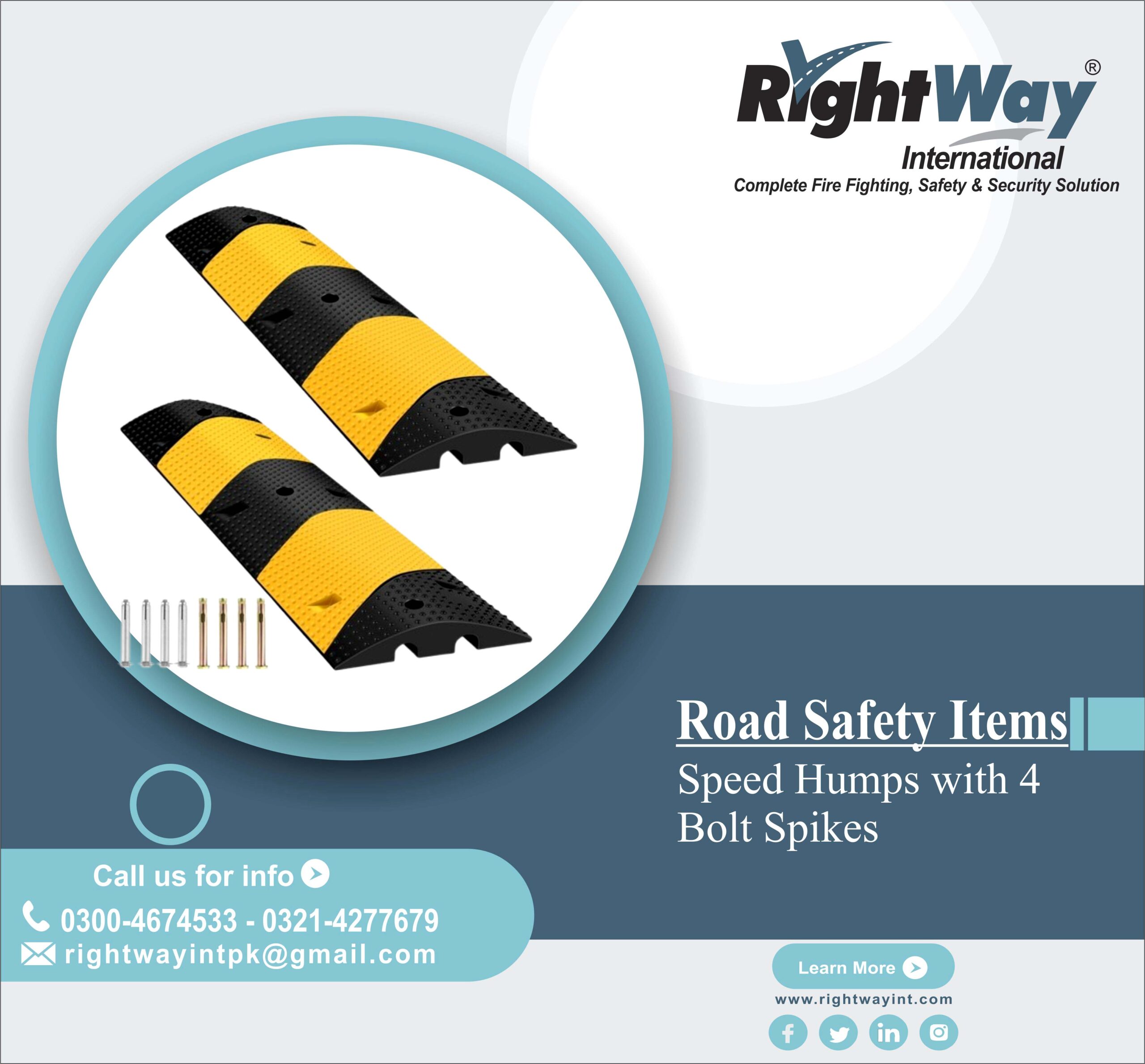 Speed Humps with 4 Bolt Spikes