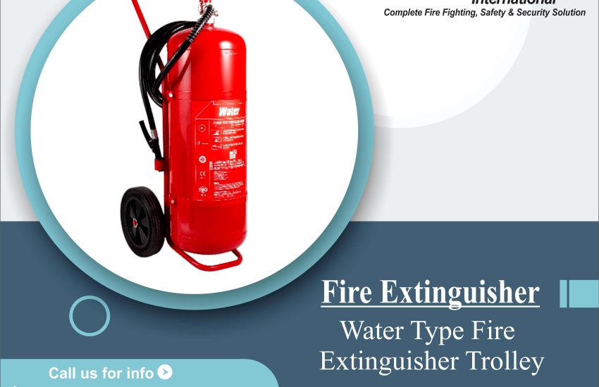 Water Type Fire Extinguisher Trolley