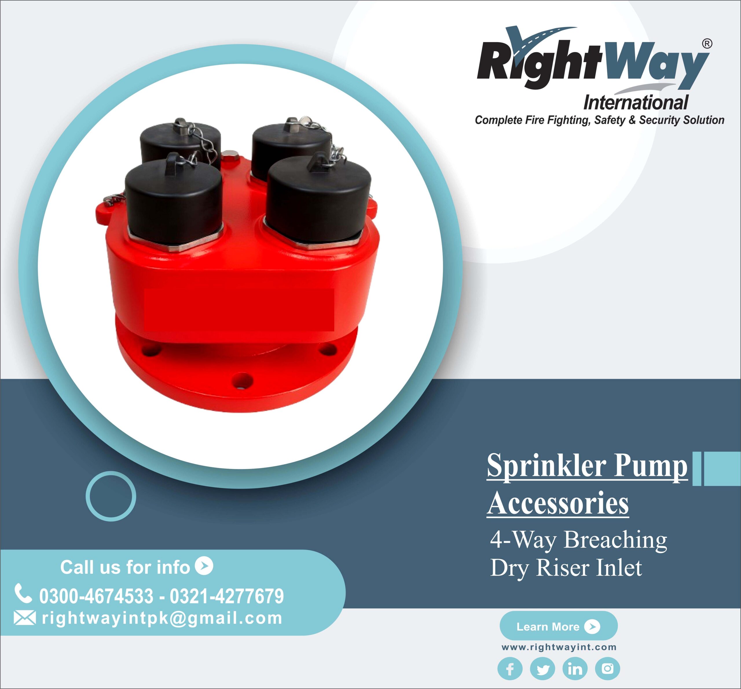 4-Way Breaching Dry Riser Inlet