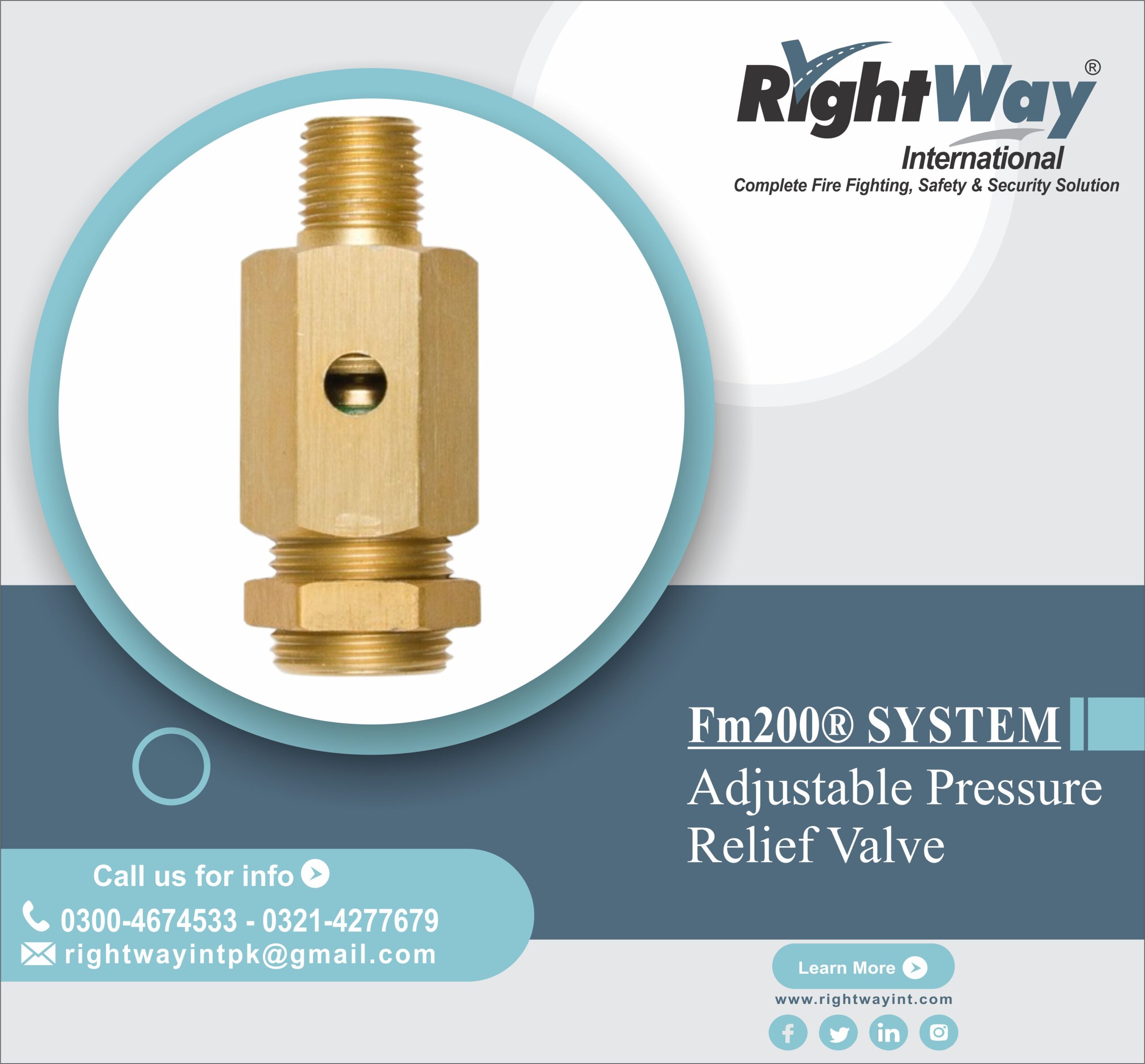 Adjustable Pressure Relief Valve