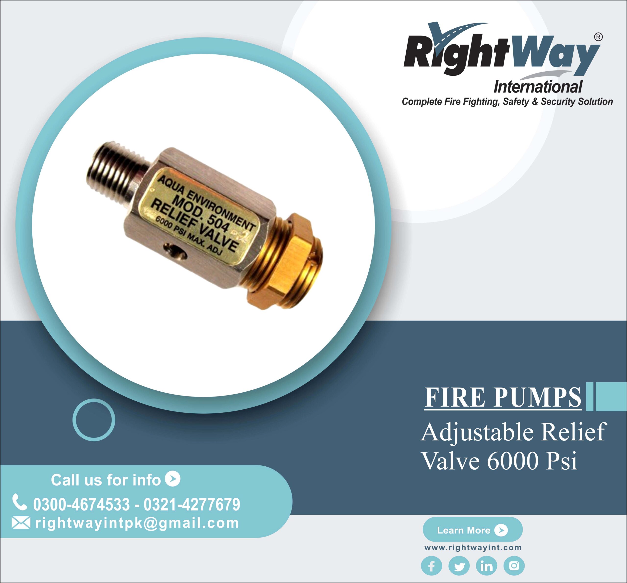 Adjustable Relief Valve 6000 Psi