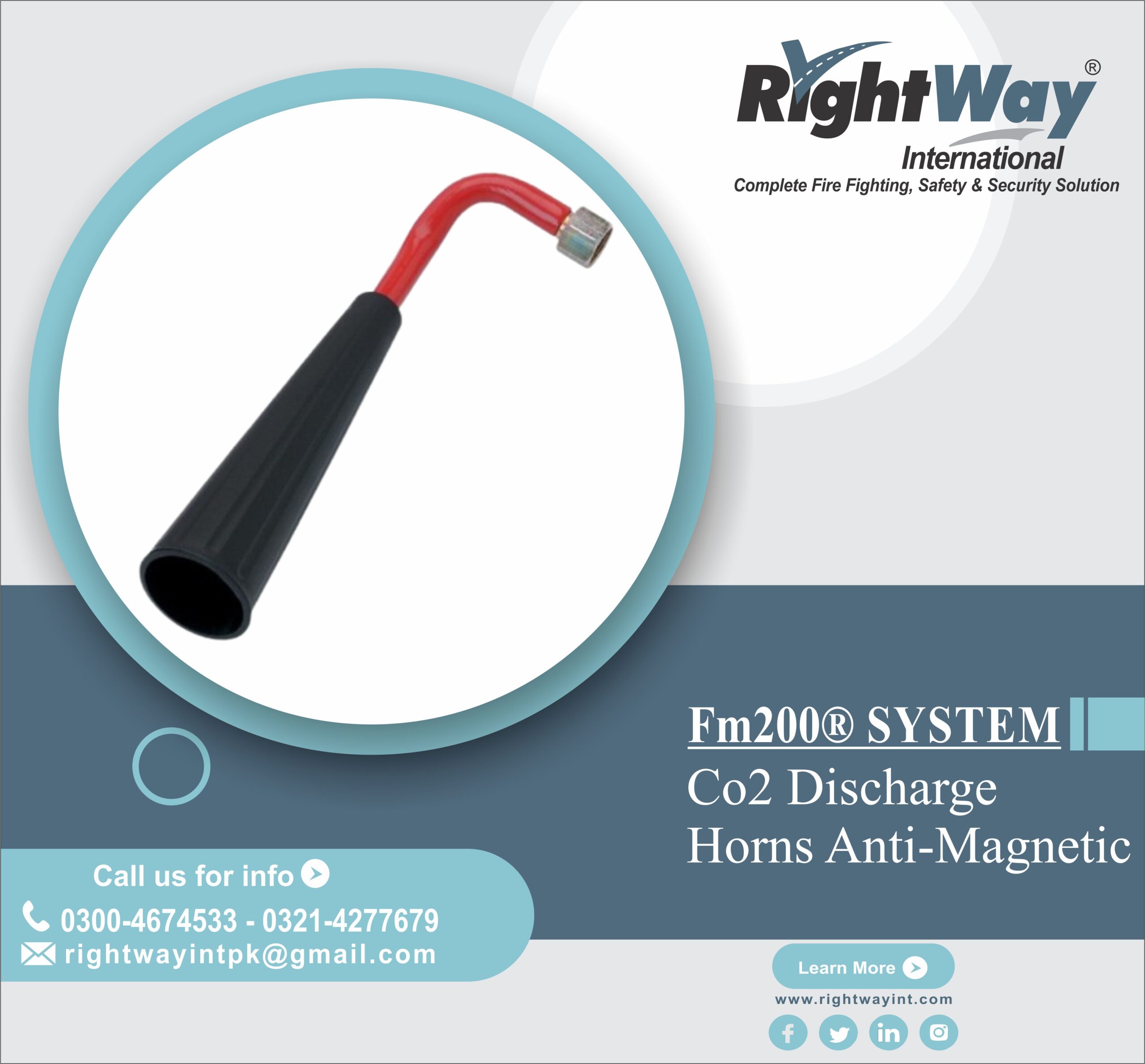 CO2 Discharge Horns Anti-Magnetic
