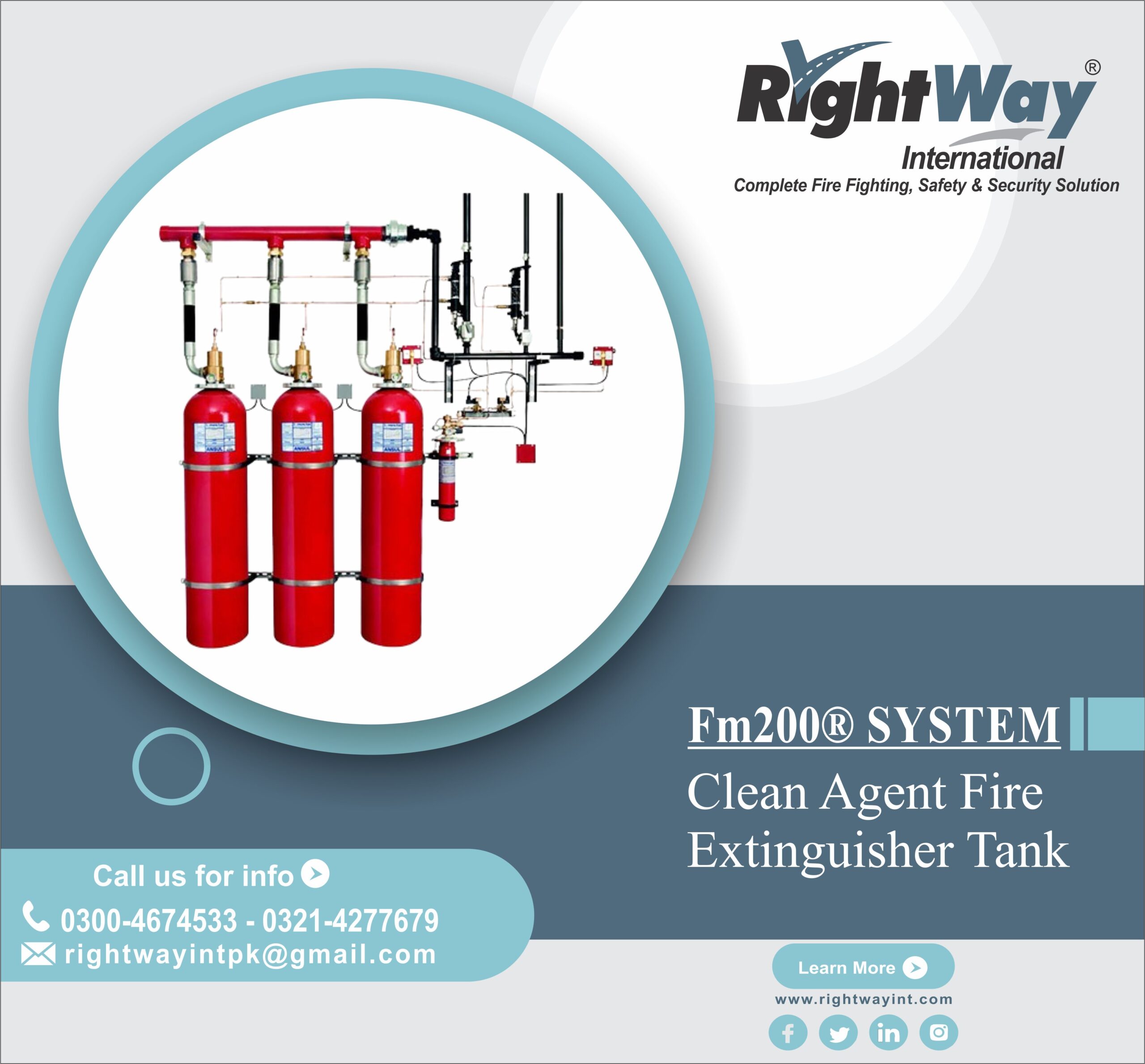 Clean Agent Fire Extinguisher Tank