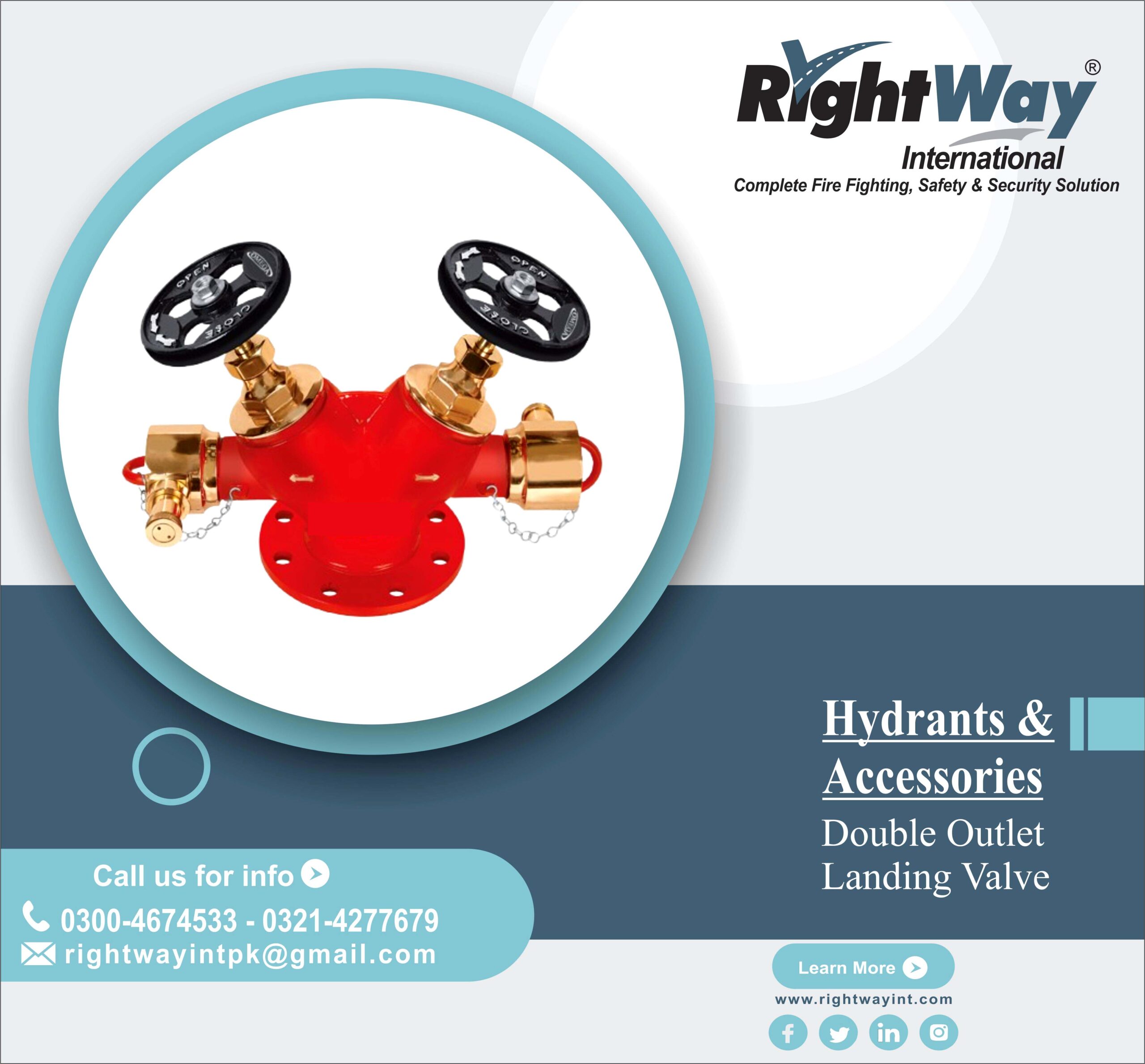 Double Outlet Landing Valve
