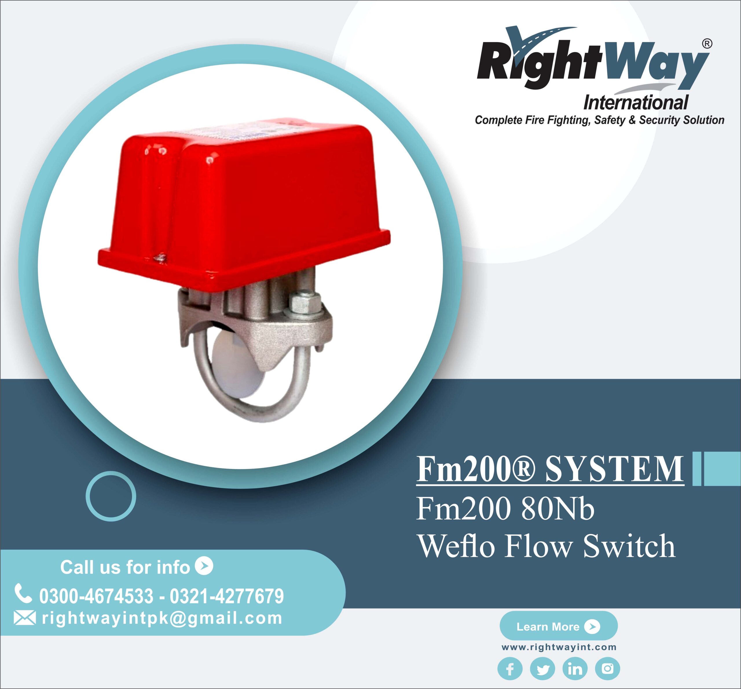 FM200 80Nb Weflo Flow Switch