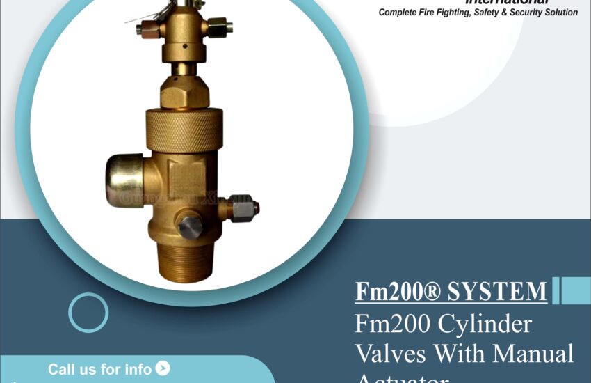 FM200 Cylinder Valves With Manual Actuator