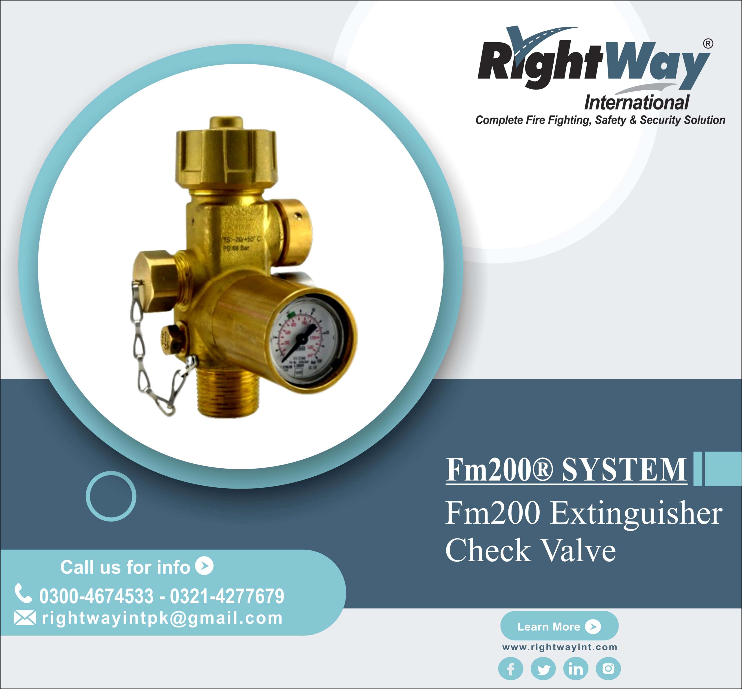 FM200 Extinguisher Check Valve