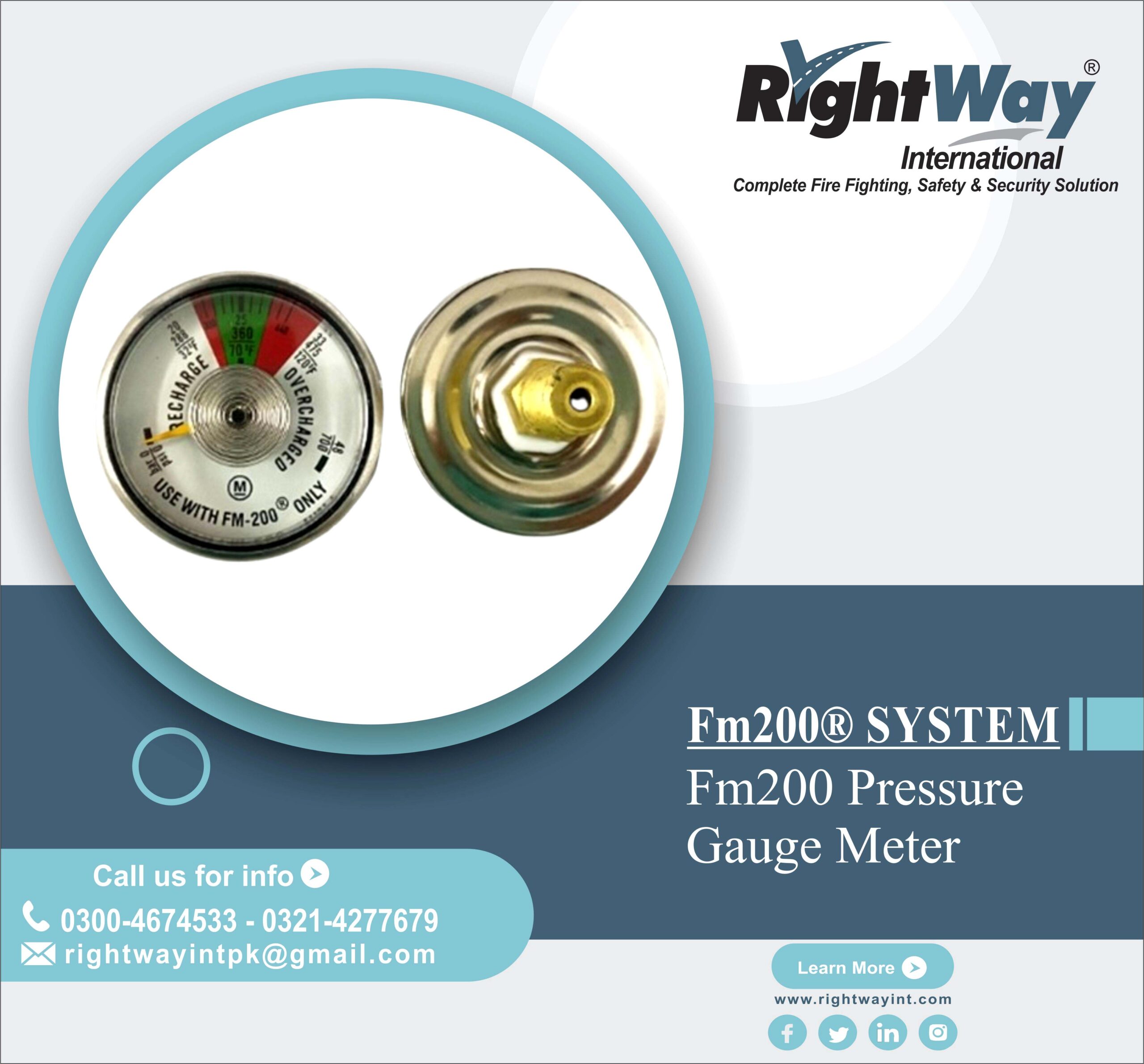 FM200 Pressure Gauge Meter