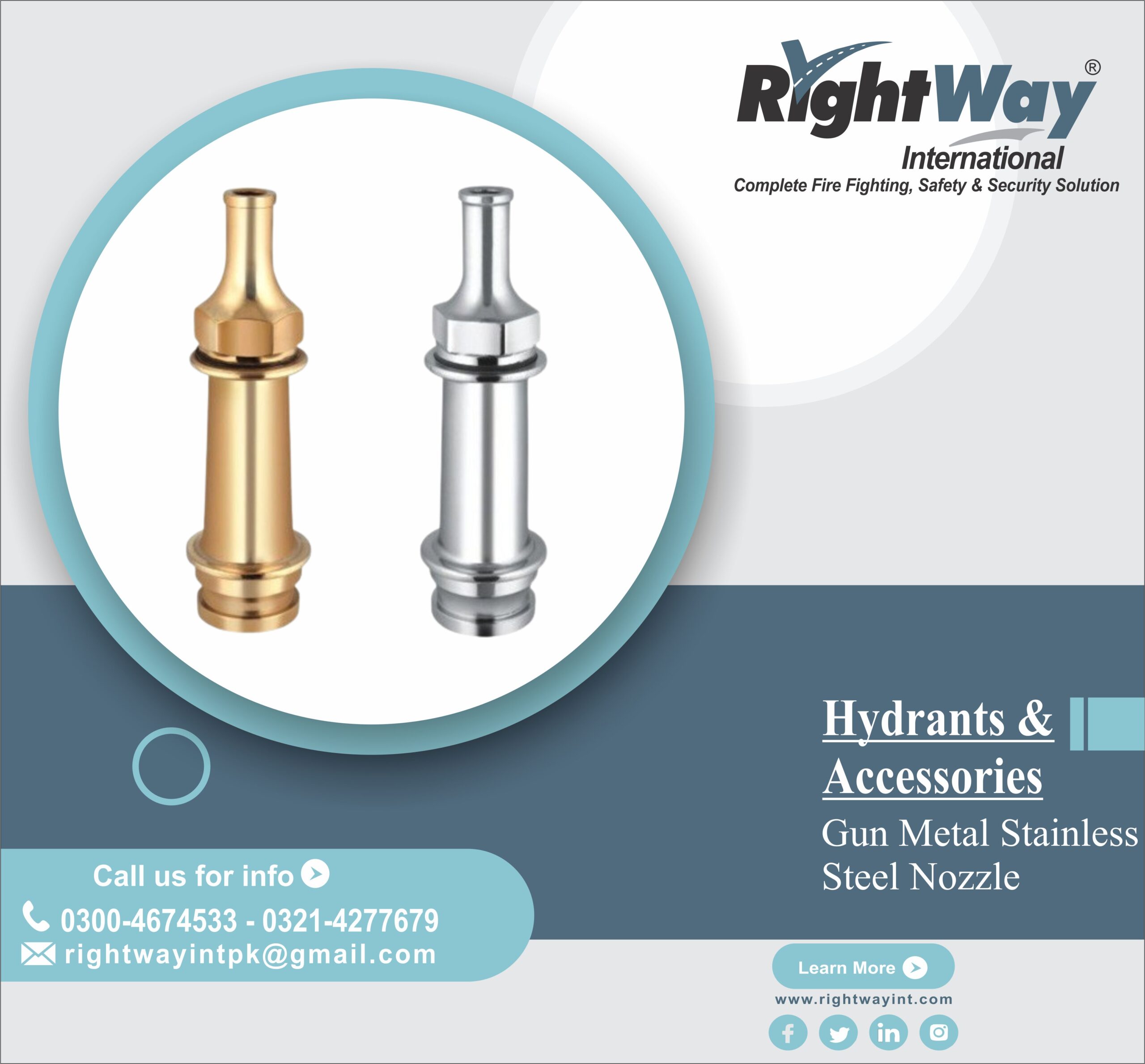Gun Metal Stainless Steel Nozzle